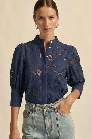 mantra top  - navy|  zoe kratzmann| considered design
