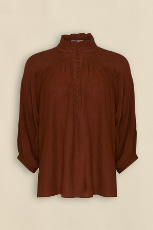 crescendo top - russet