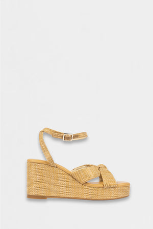 inclination wedge  - cinnamon raffia
