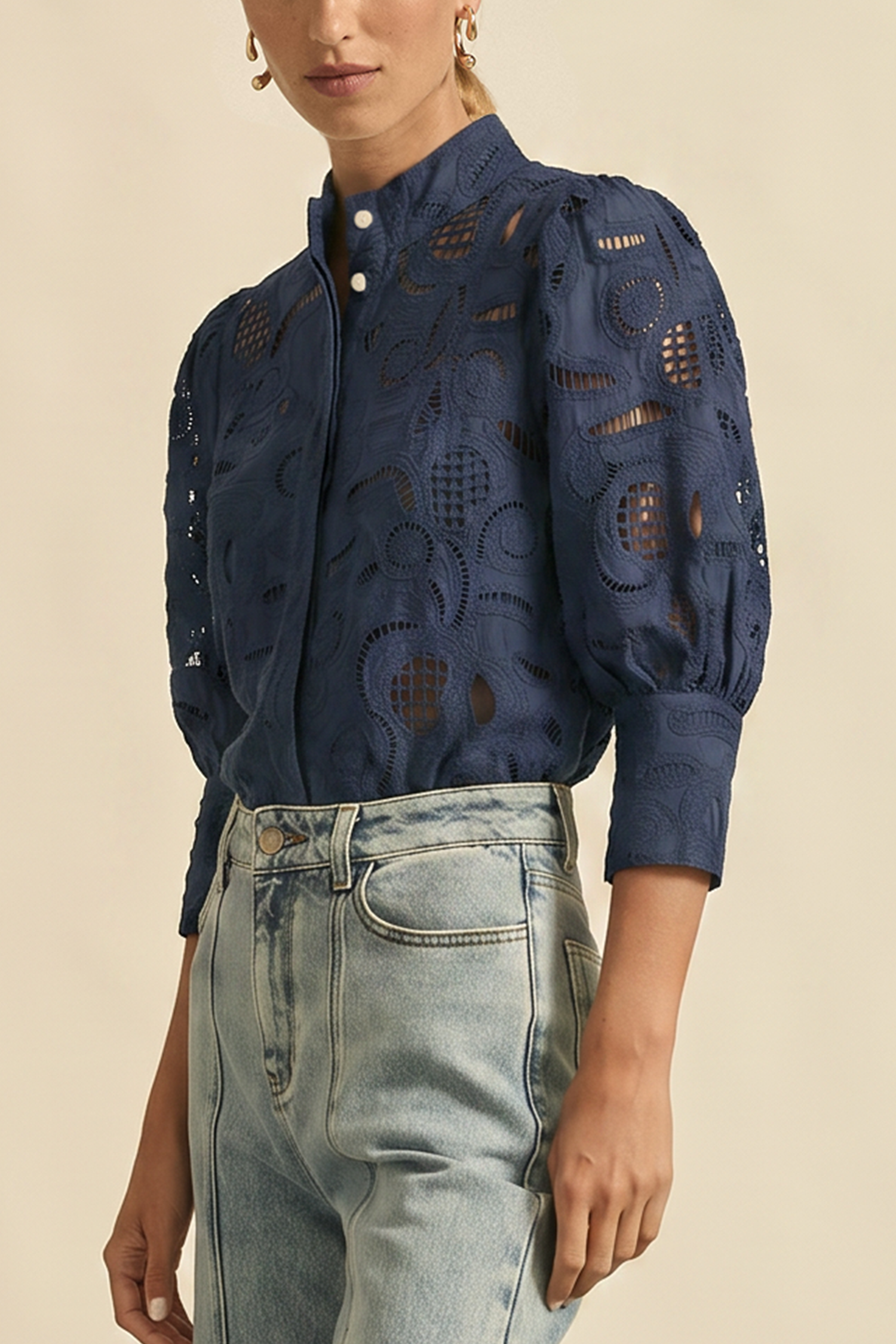 mantra top  - navy|  zoe kratzmann| considered design