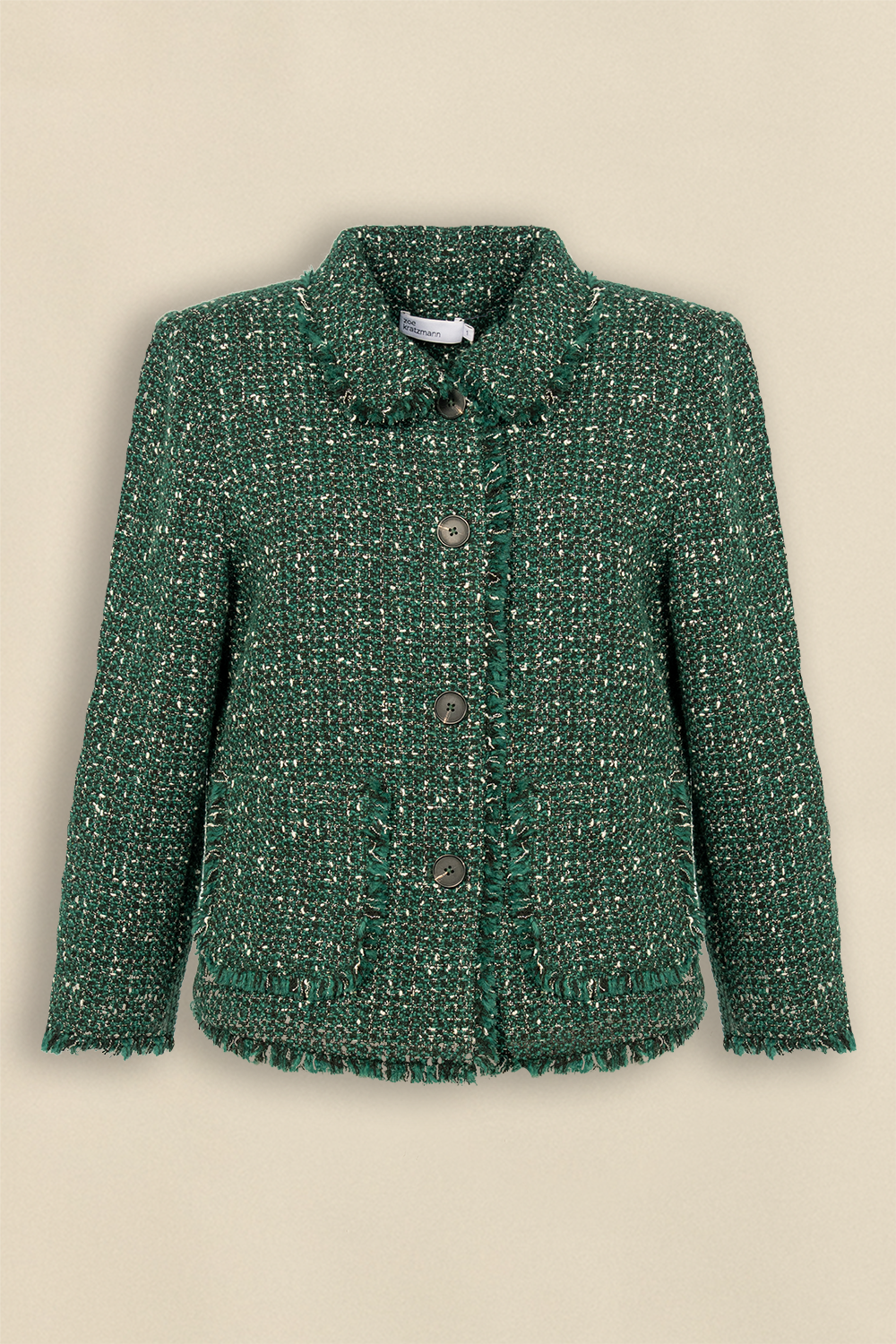certify jacket - emerald boucle