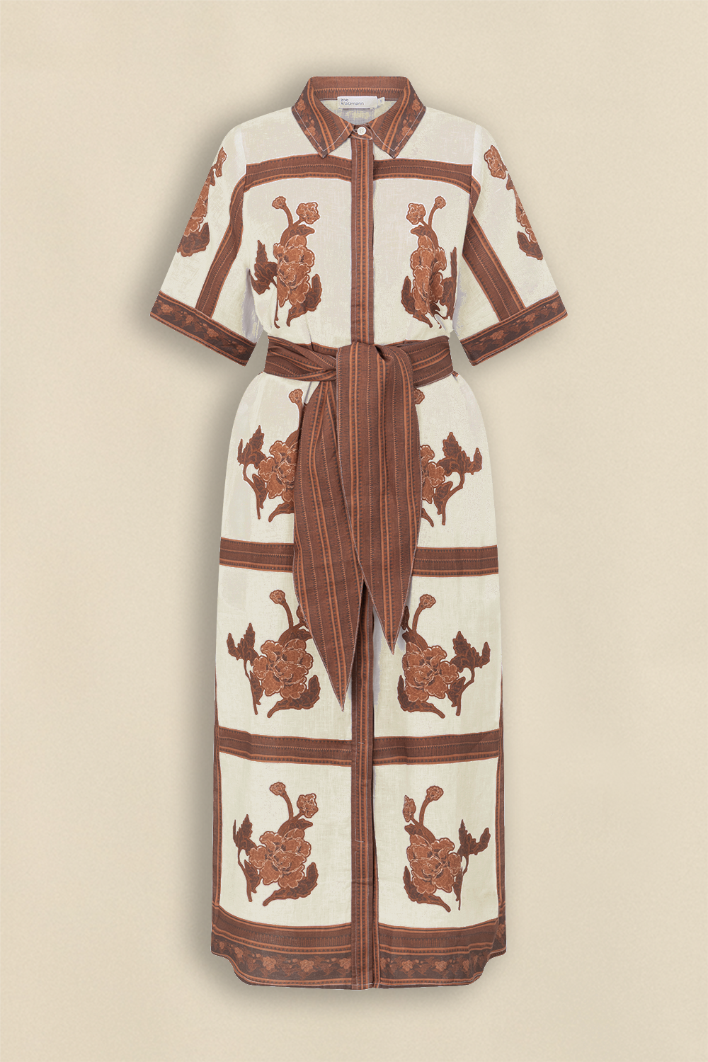 roam dress - coffee collage|  zoe kratzmann| considered design