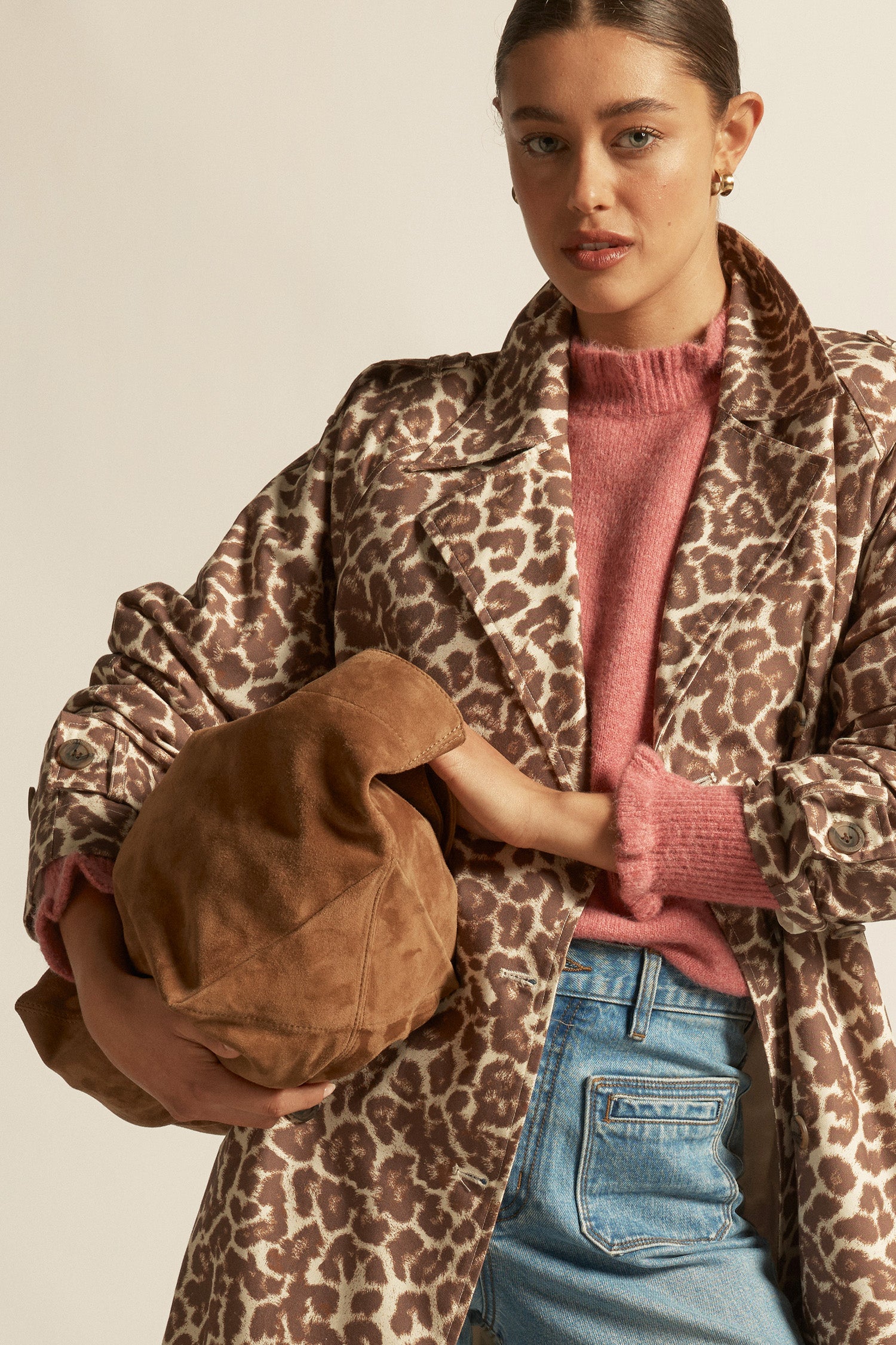 suede shoulder bag - cinnamon suede|  zoe kratzmann| considered design