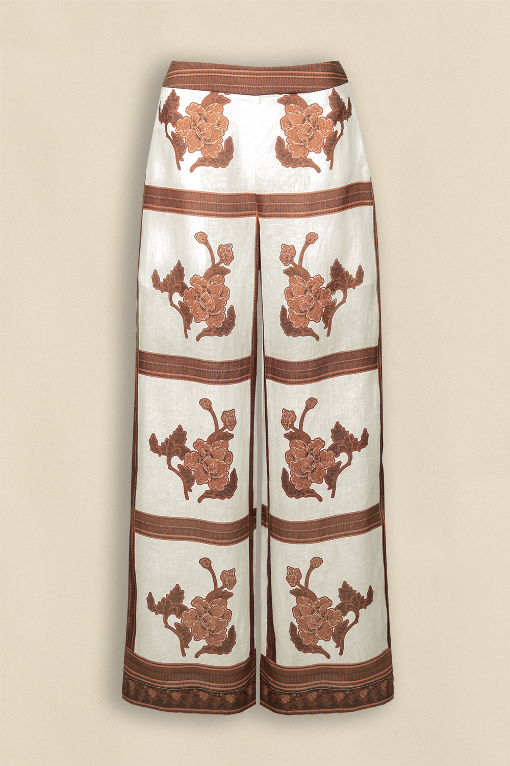 gesture pant - coffee collage|  zoe kratzmann| considered design