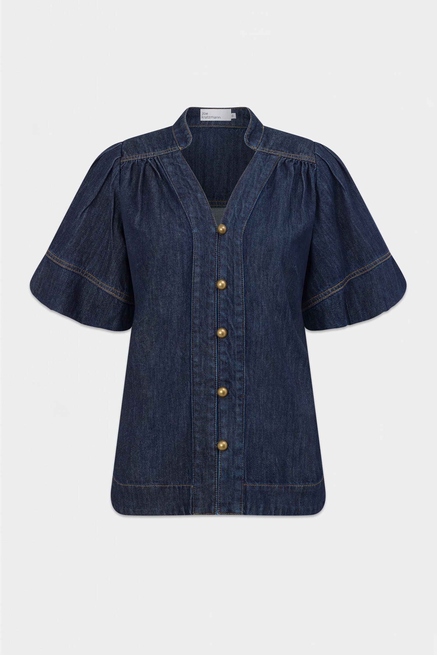 magnify top - dark denim|  zoe kratzmann| considered design