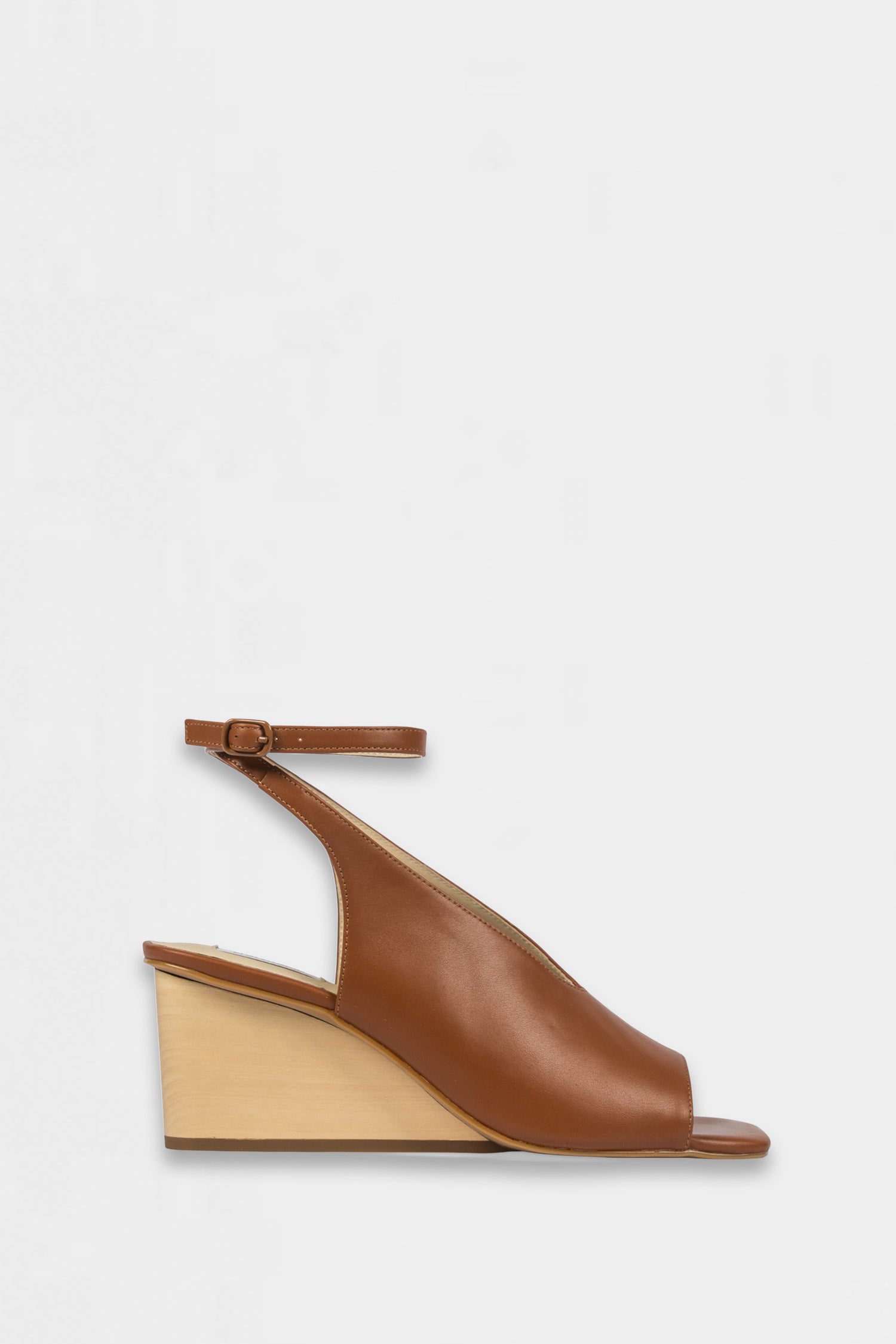 gala wedge - cedar leather