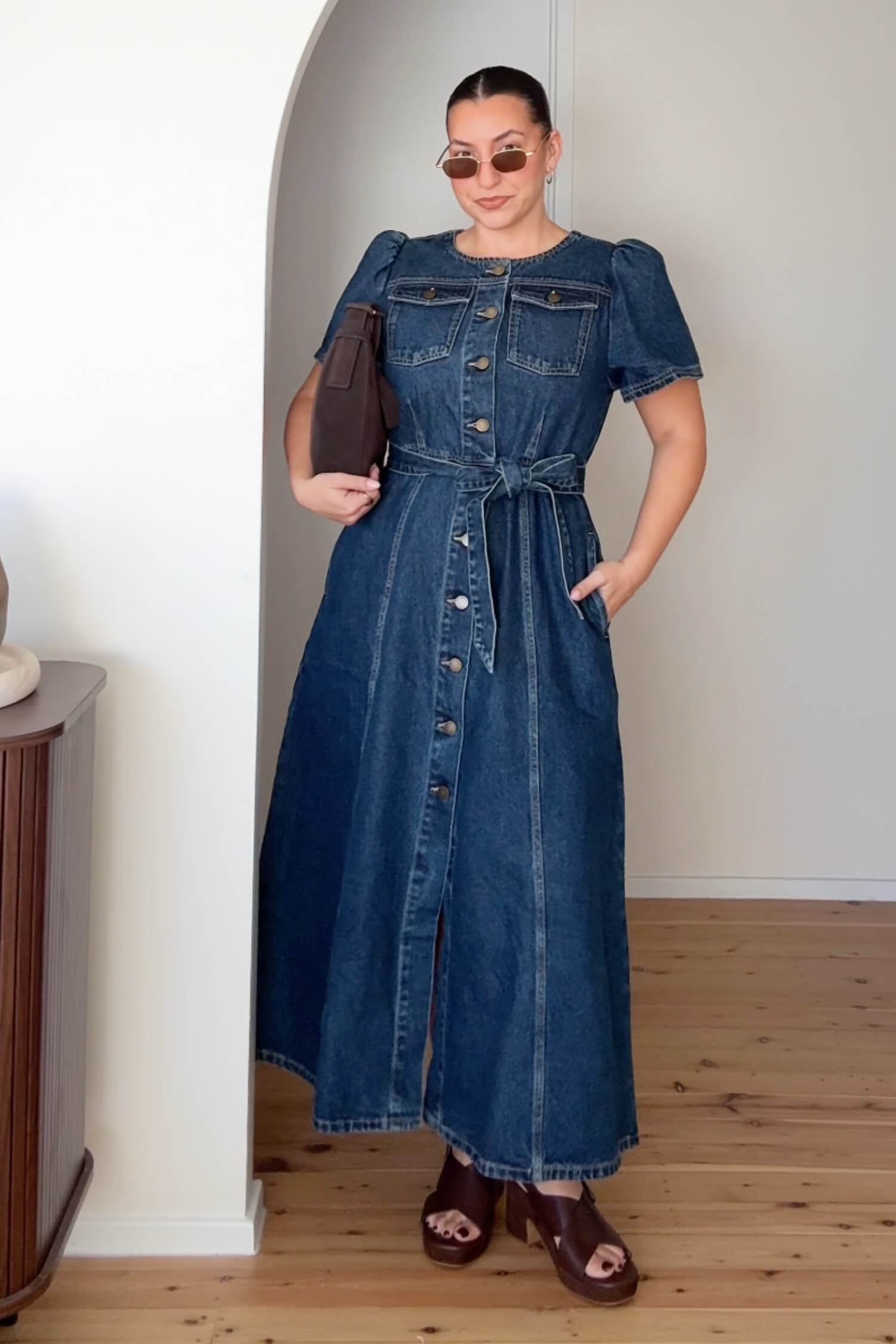 allude dress - indigo denim|  zoe kratzmann| considered design