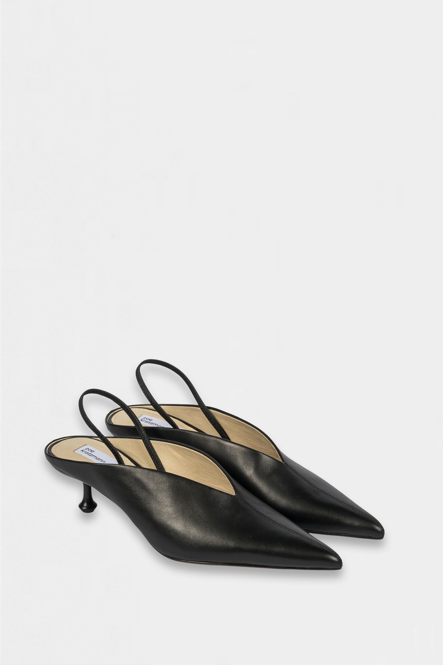 aurora heel - black leather