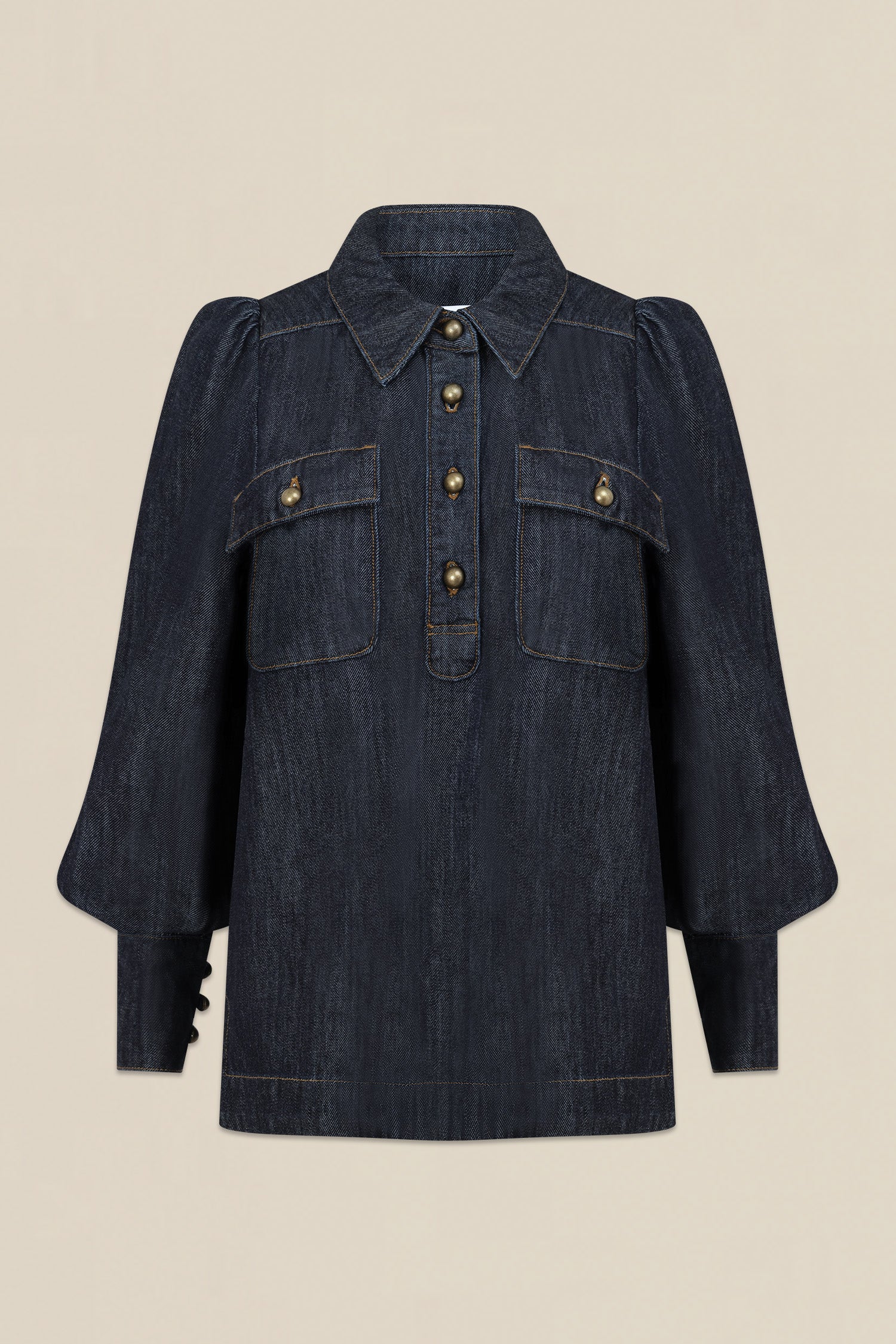 resonate top - dark denim|  zoe kratzmann| considered design
