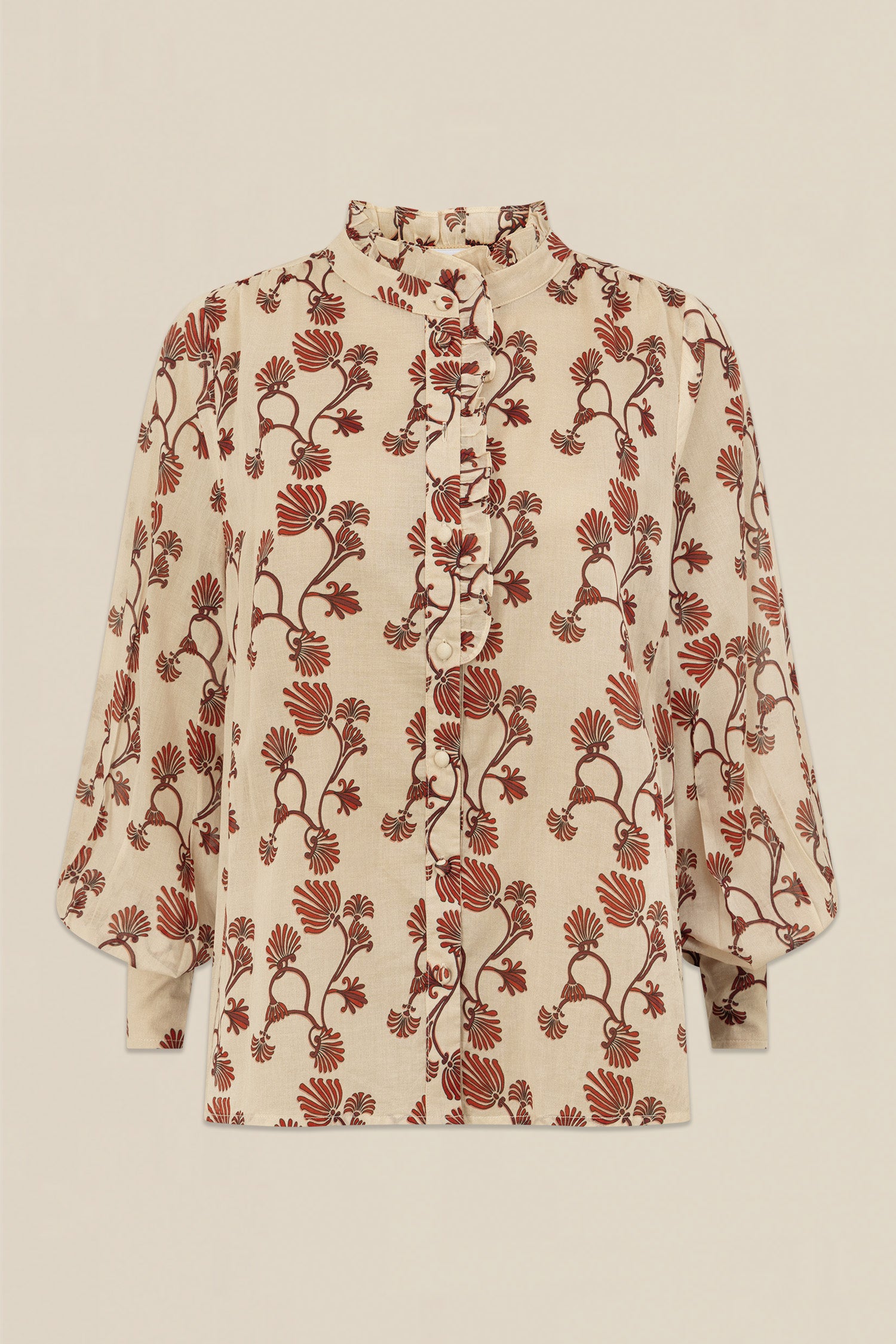 brim top - cream berry nouveau|  zoe kratzmann| considered design