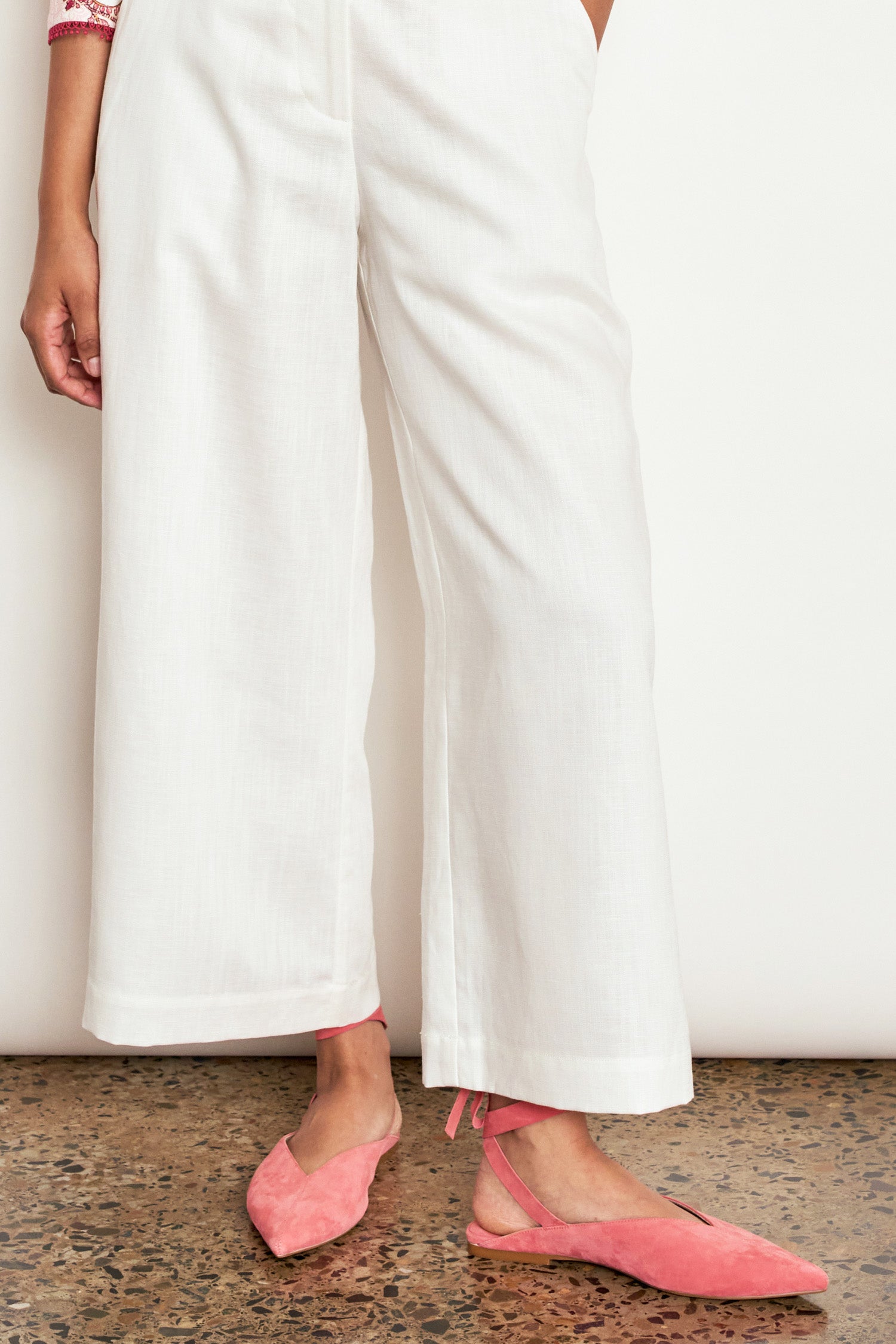 studio slide - rose suede|  zoe kratzmann| considered design