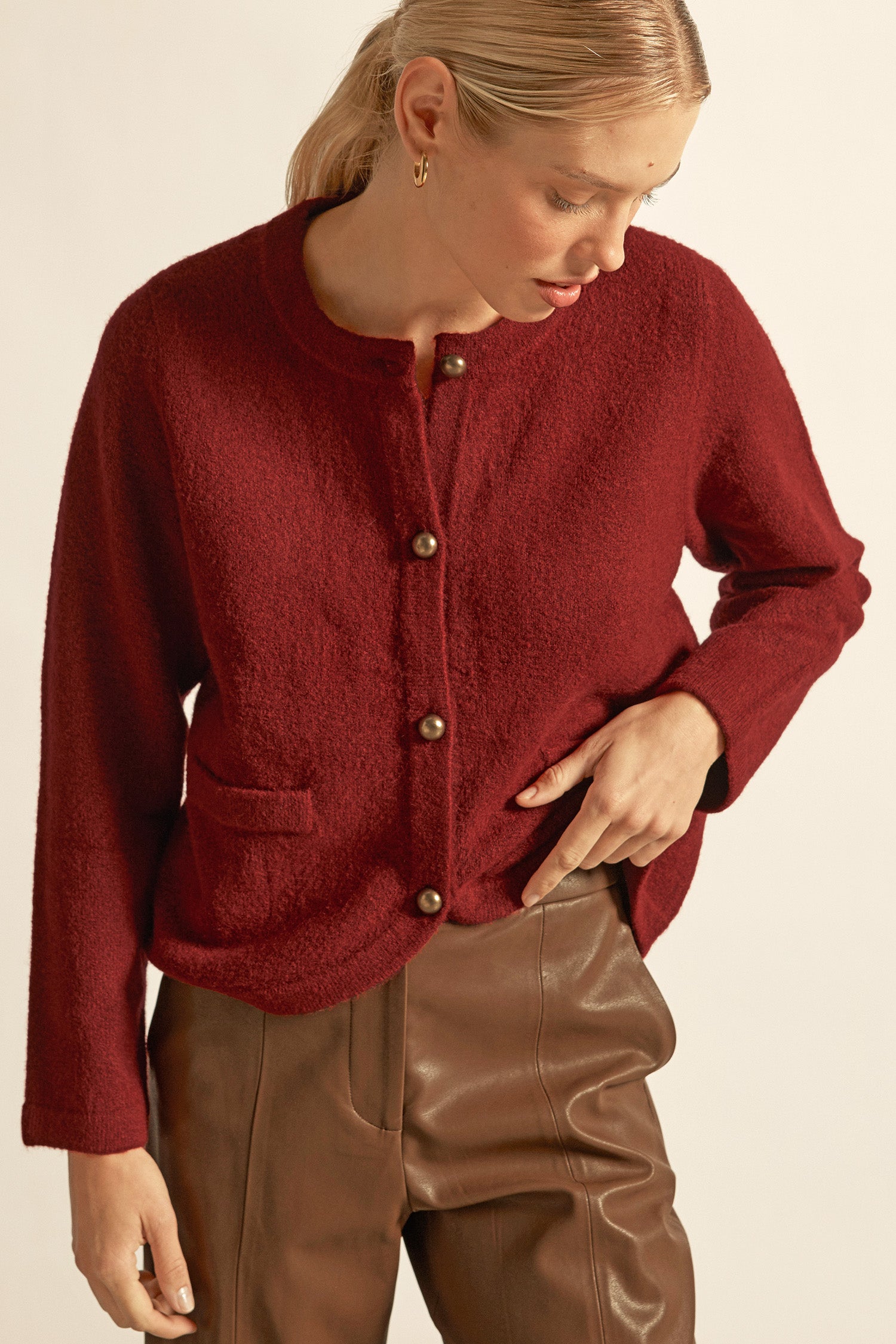 blur knit - RASPBERRY|  zoe kratzmann| considered design