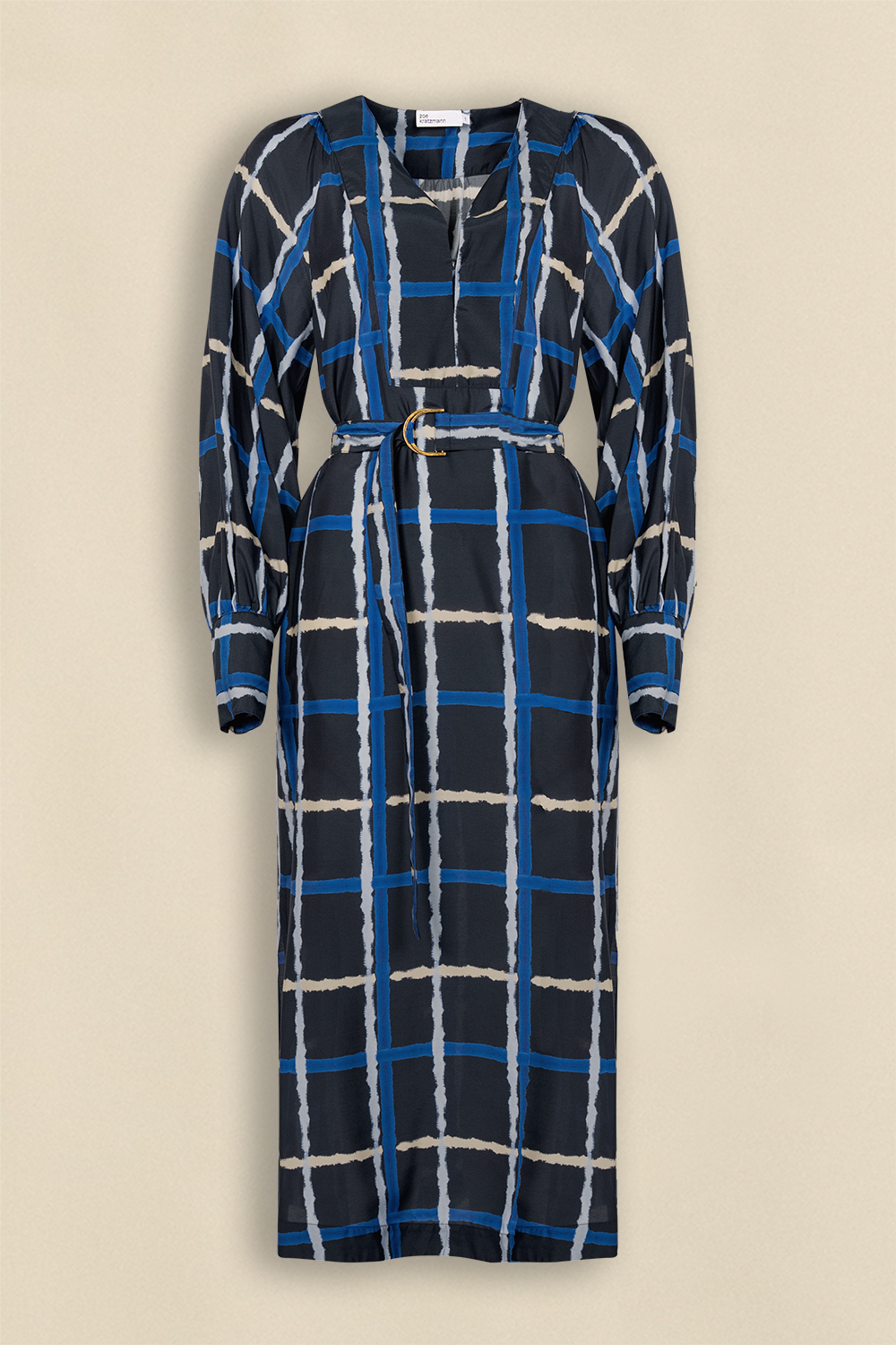 convey dress - midnight window check