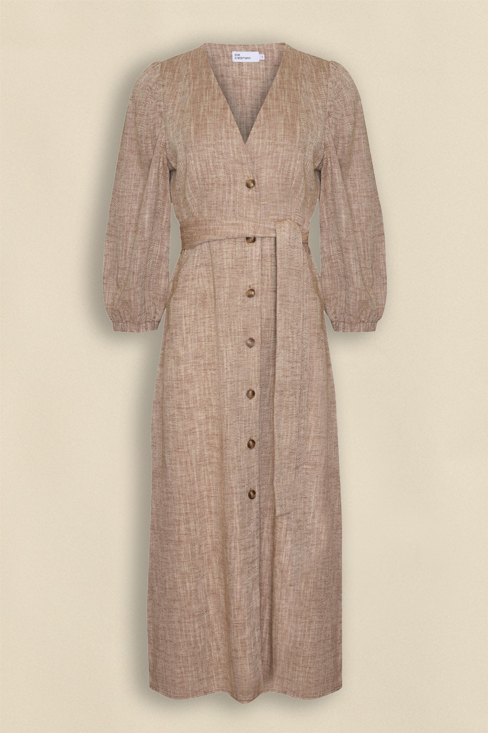 verge dress - caramel x-dye