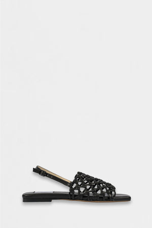 partner slide - black leather