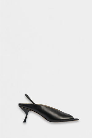 aplomb heel - black leather
