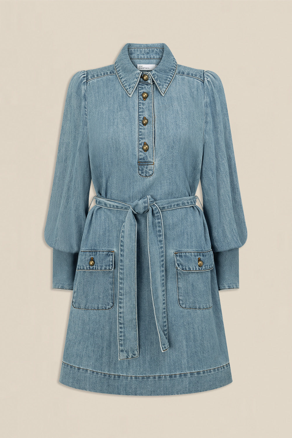 Opal dress - light washed denim