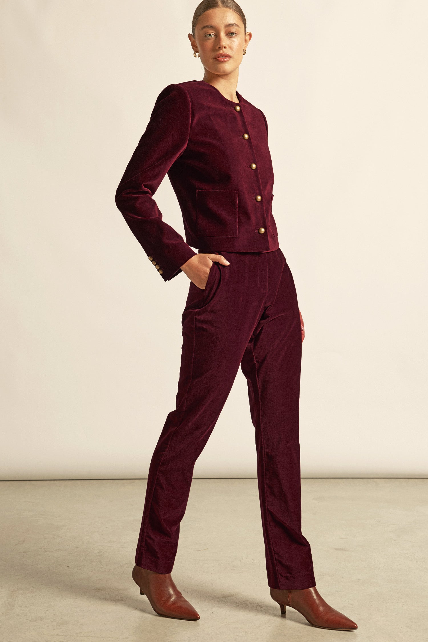 noble pant - berry|  zoe kratzmann| considered design