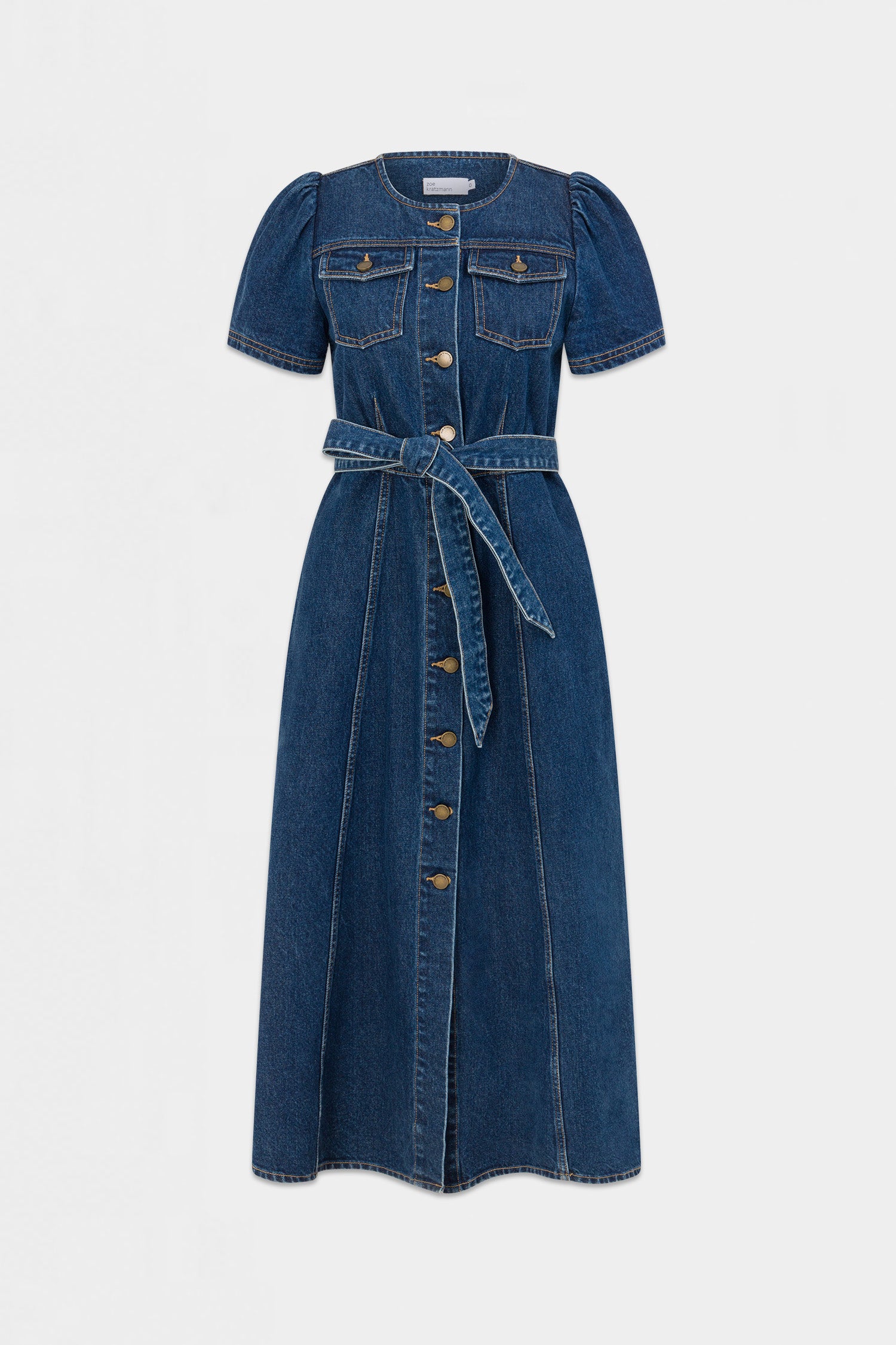 allude dress - indigo denim|  zoe kratzmann| considered design