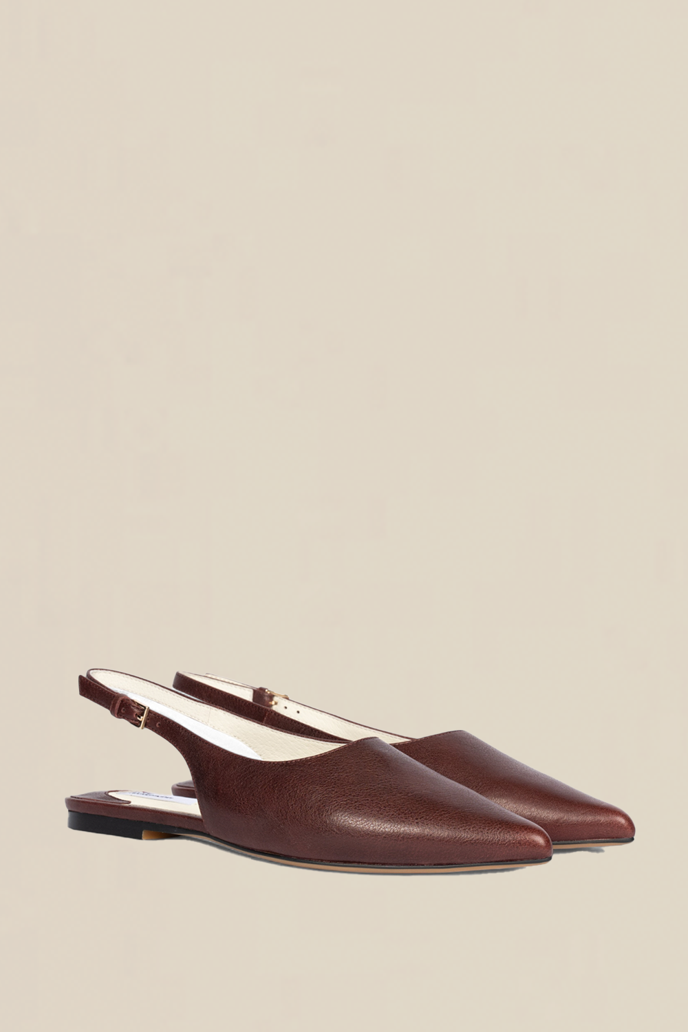 settle sling back - currant leather – zoe kratzmann