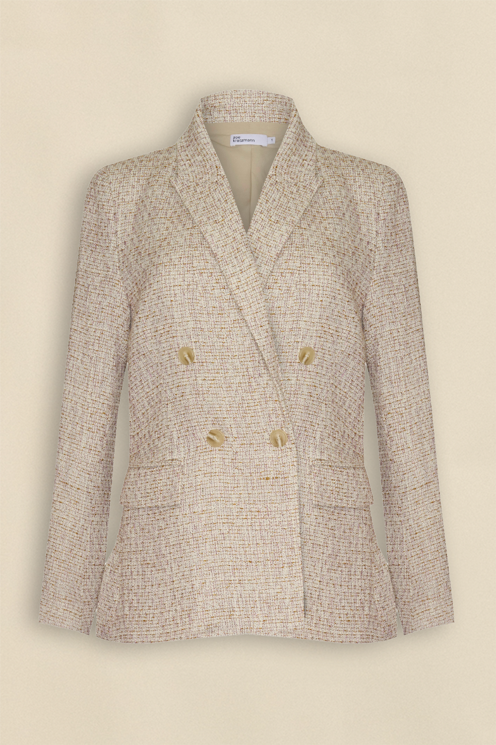 conquer jacket - biscuit boucle