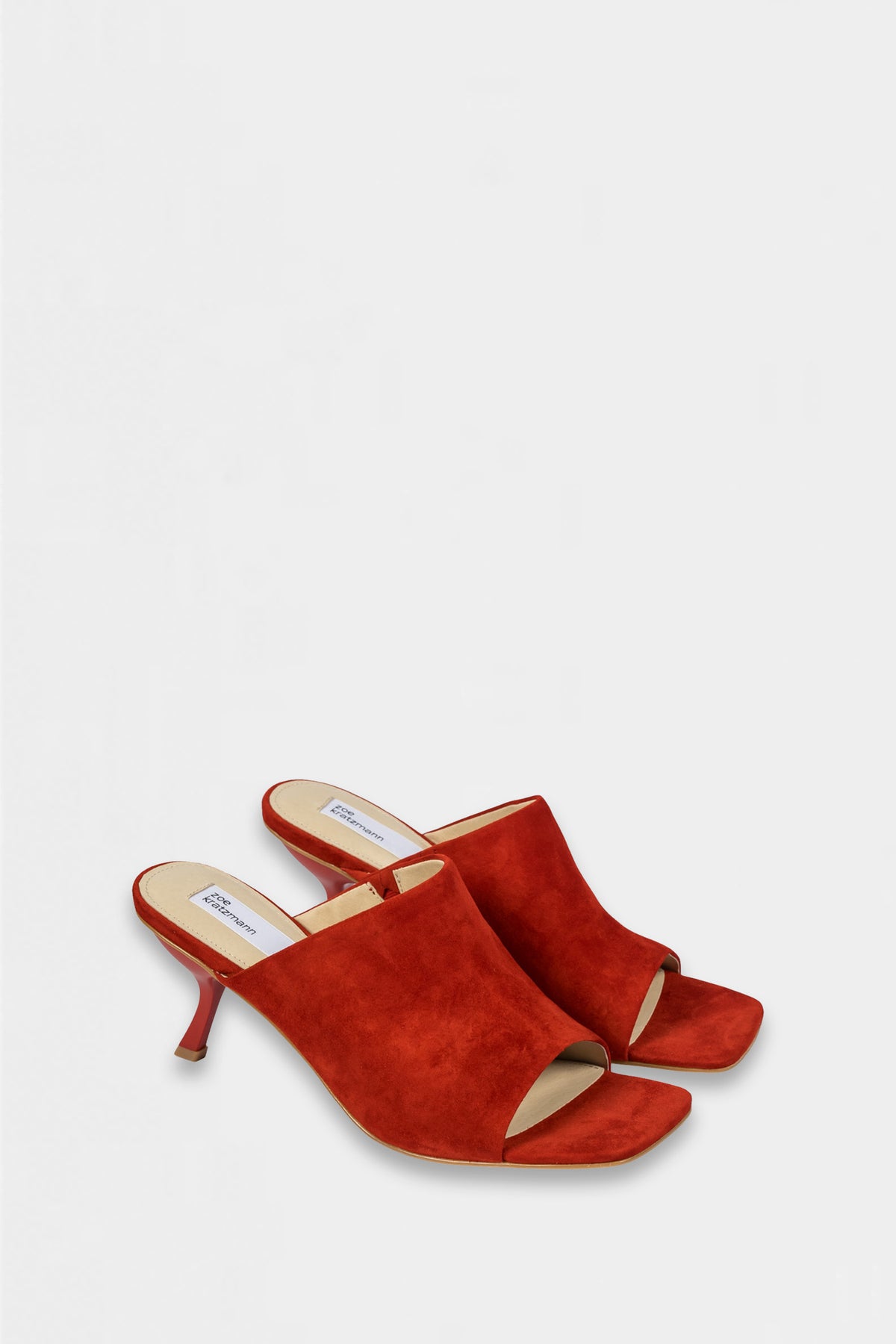 command heel - apple suede