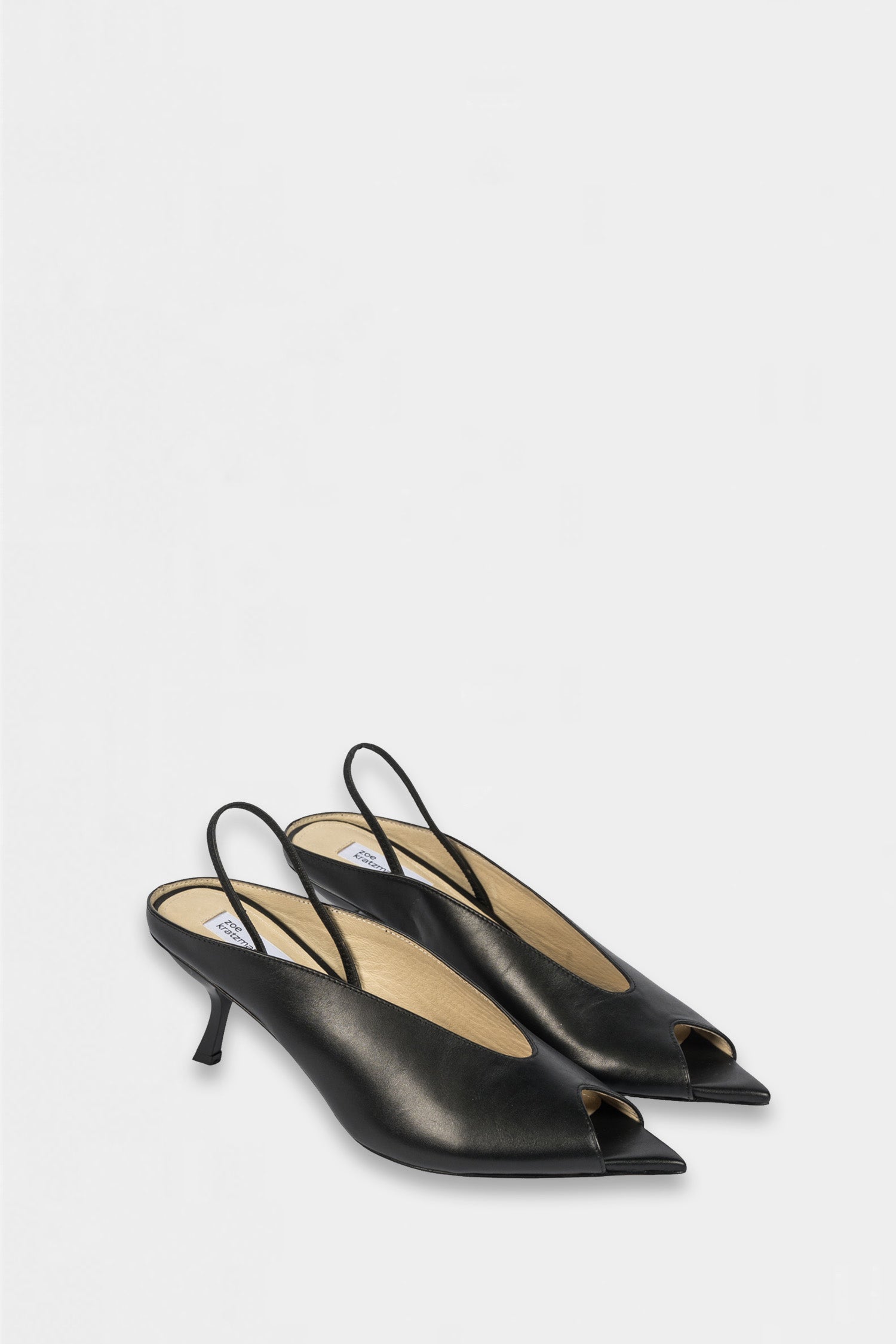 aplomb heel - black leather