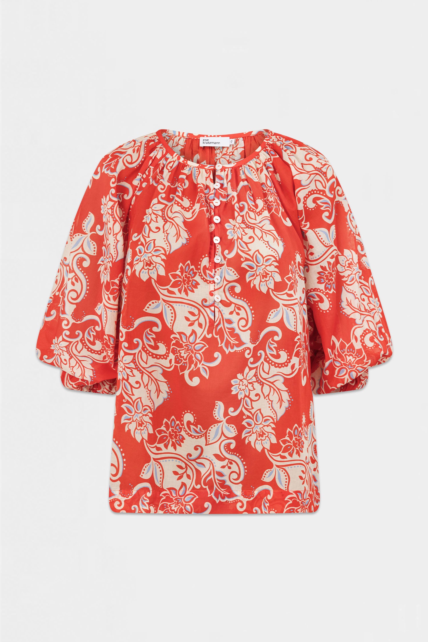 vow top - tangerine field|  zoe kratzmann| considered design