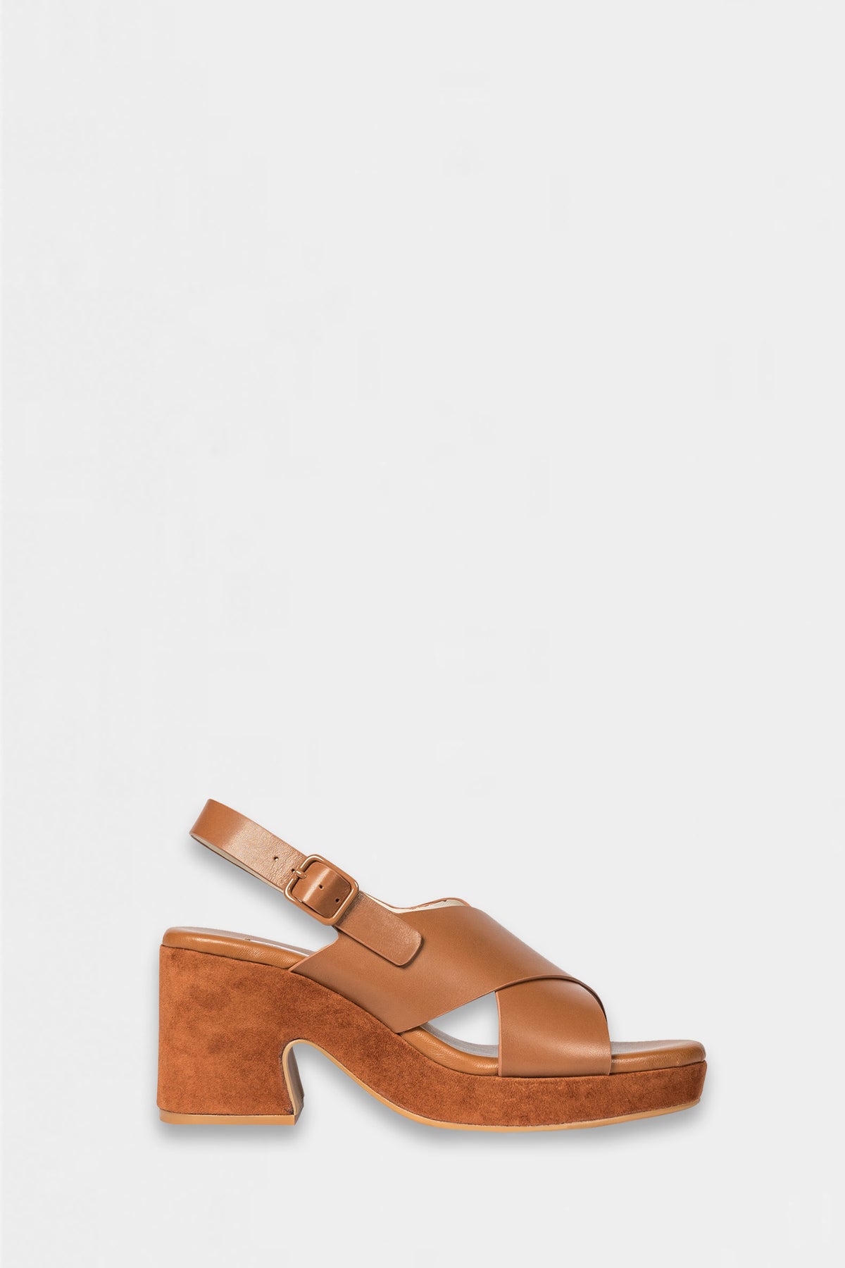 revel heel - cedar leather