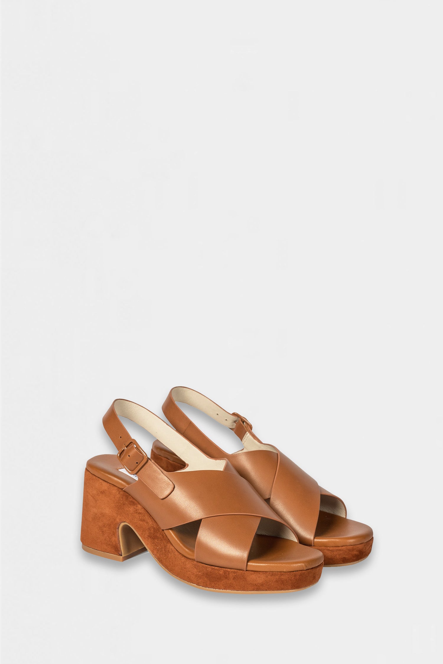 revel heel - cedar leather