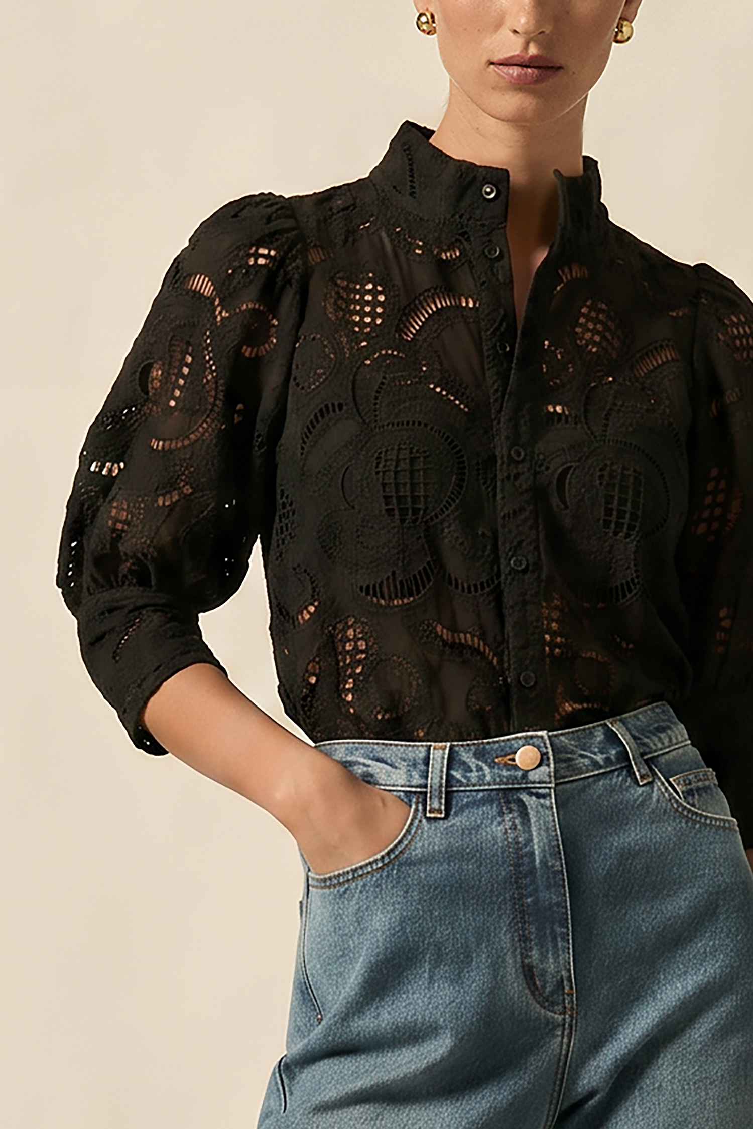 mantra top  - black