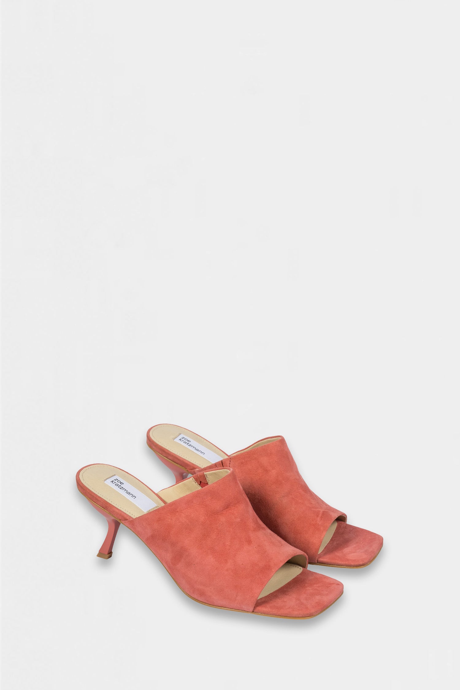 command heel - rose suede