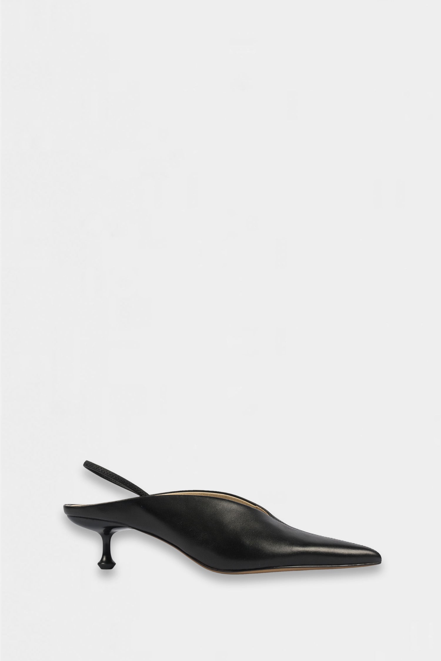 aurora heel - black leather