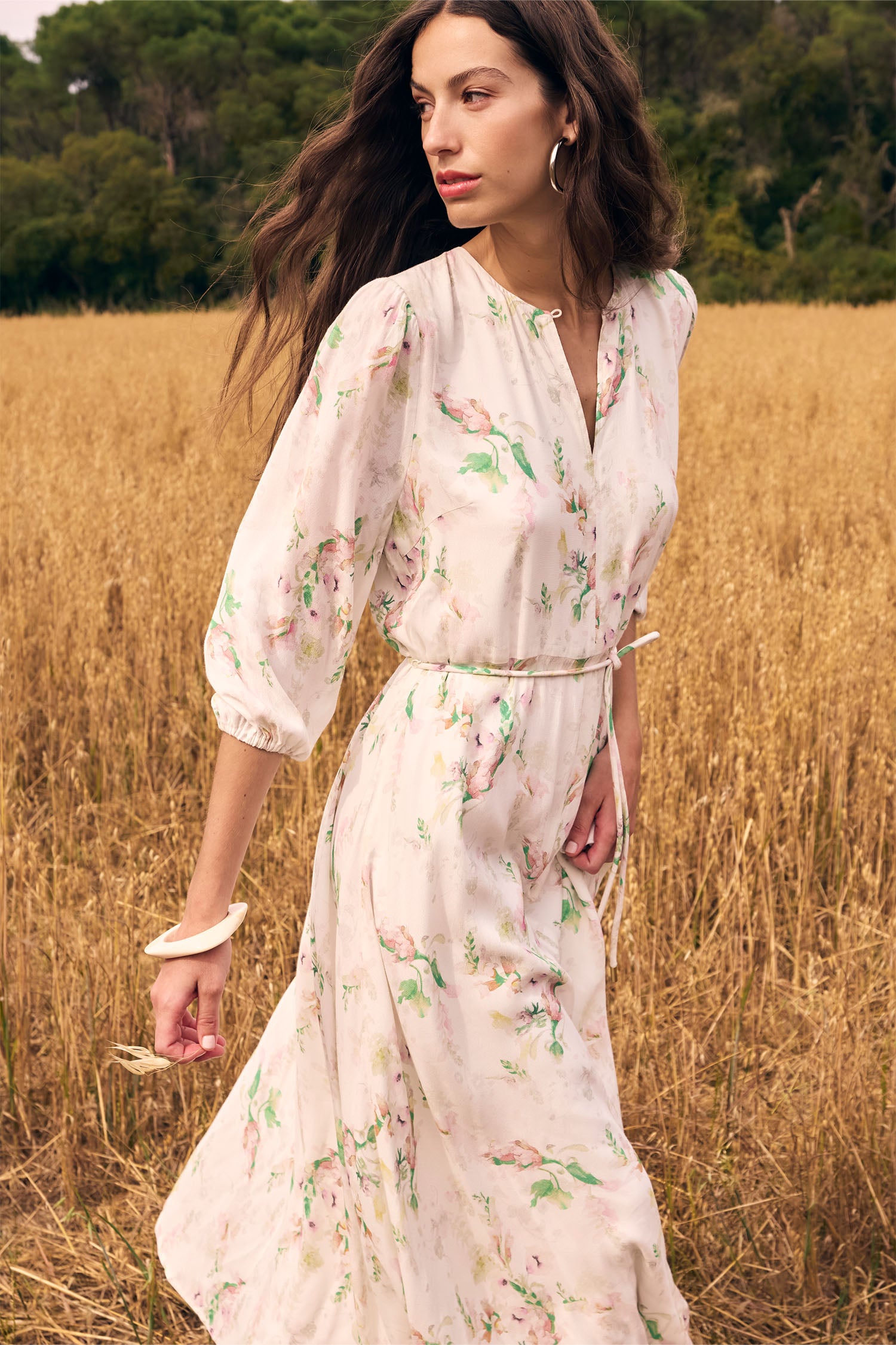 sequence dress - painterly bloom