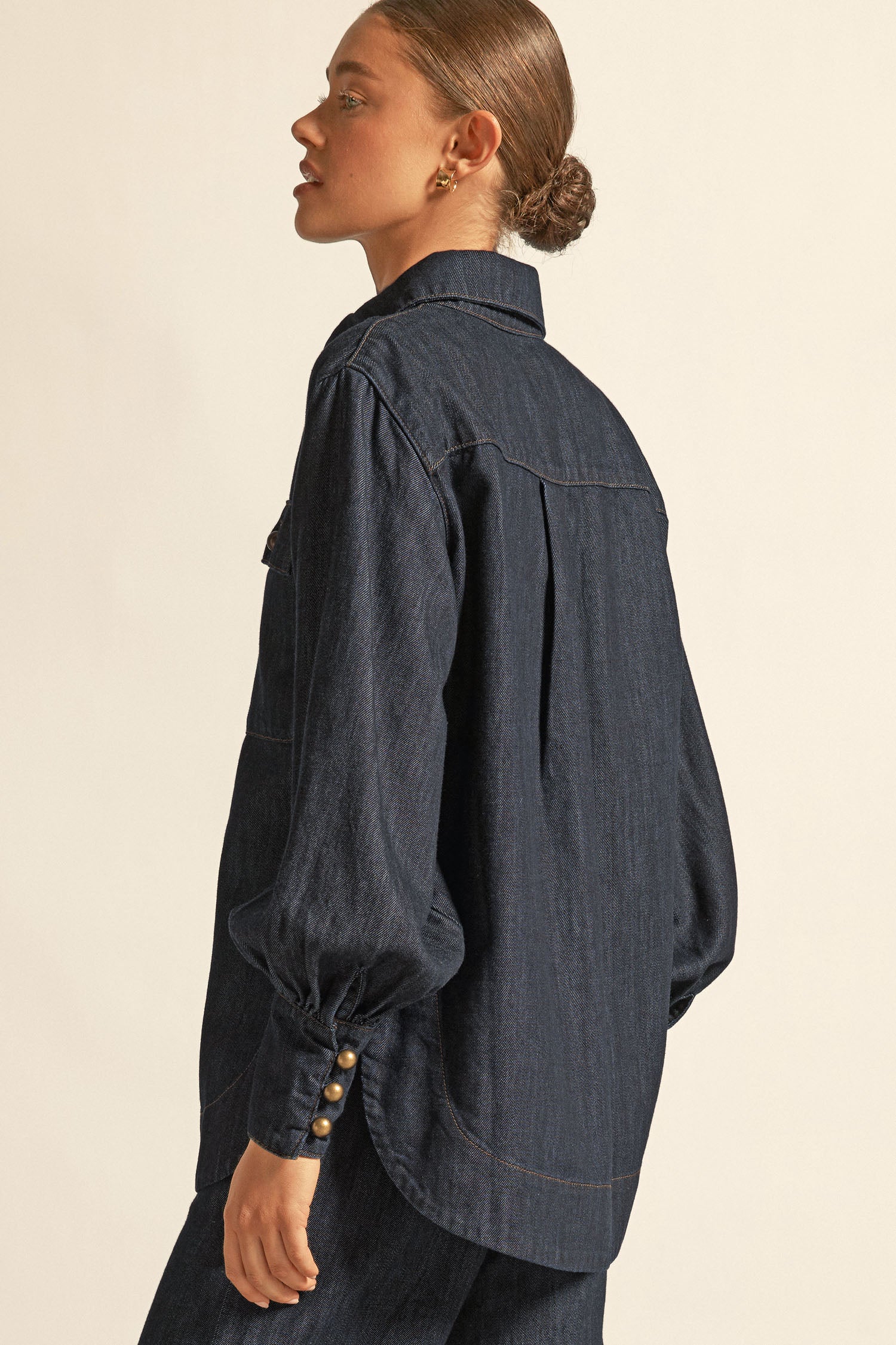 crest top - dark denim|  zoe kratzmann| considered design