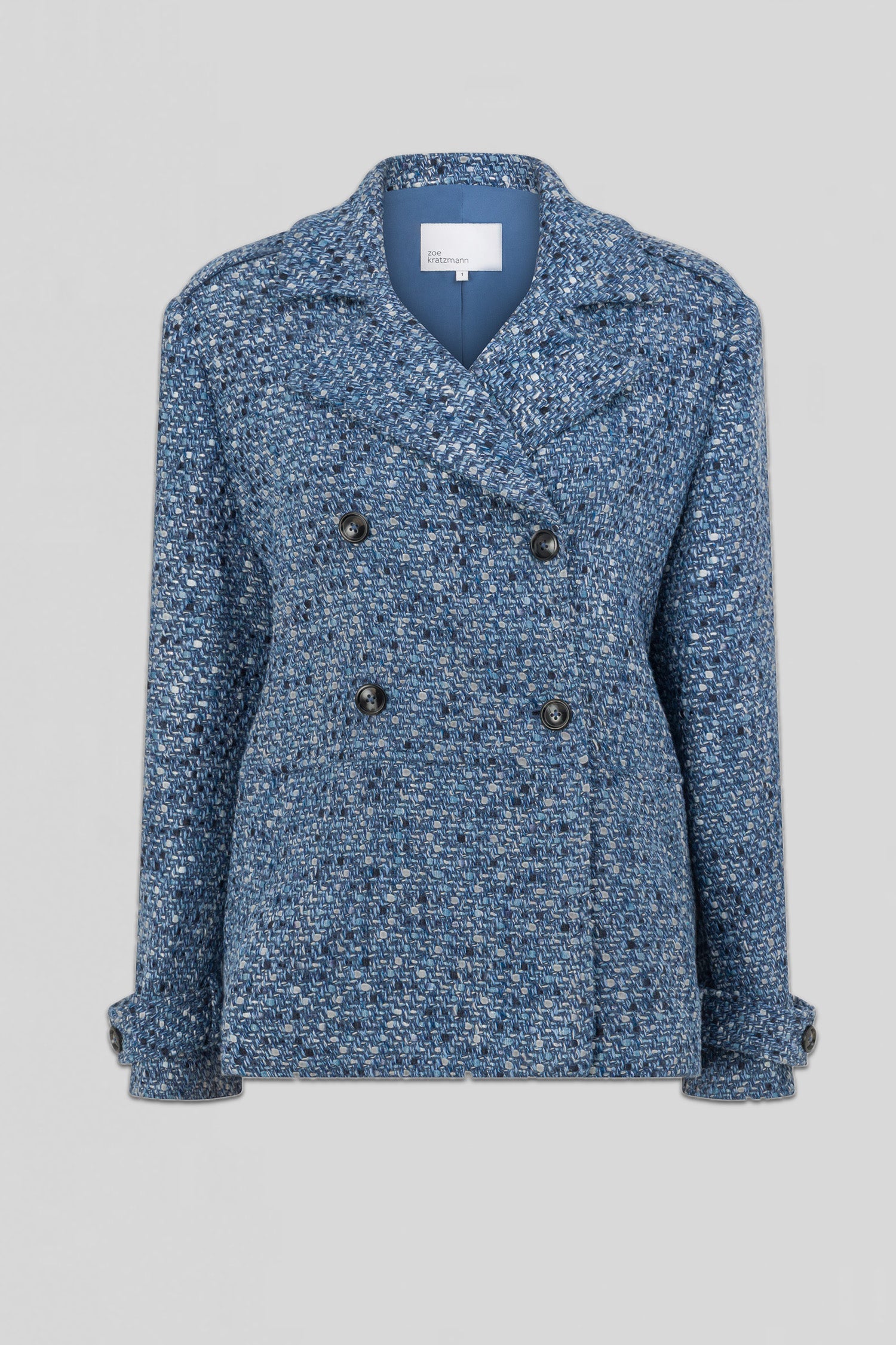 revel coat - navy boucle|  zoe kratzmann| considered design