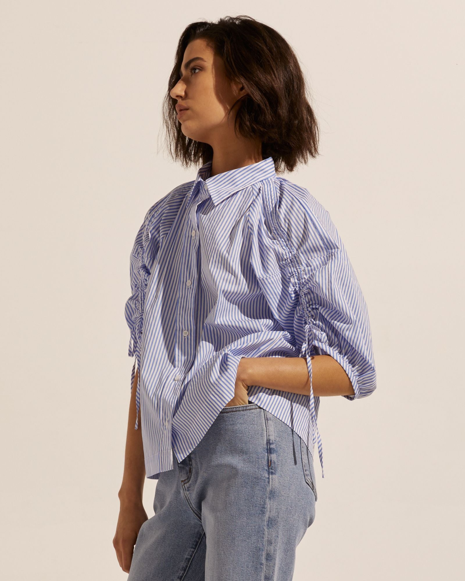 bond top - ocean stripe