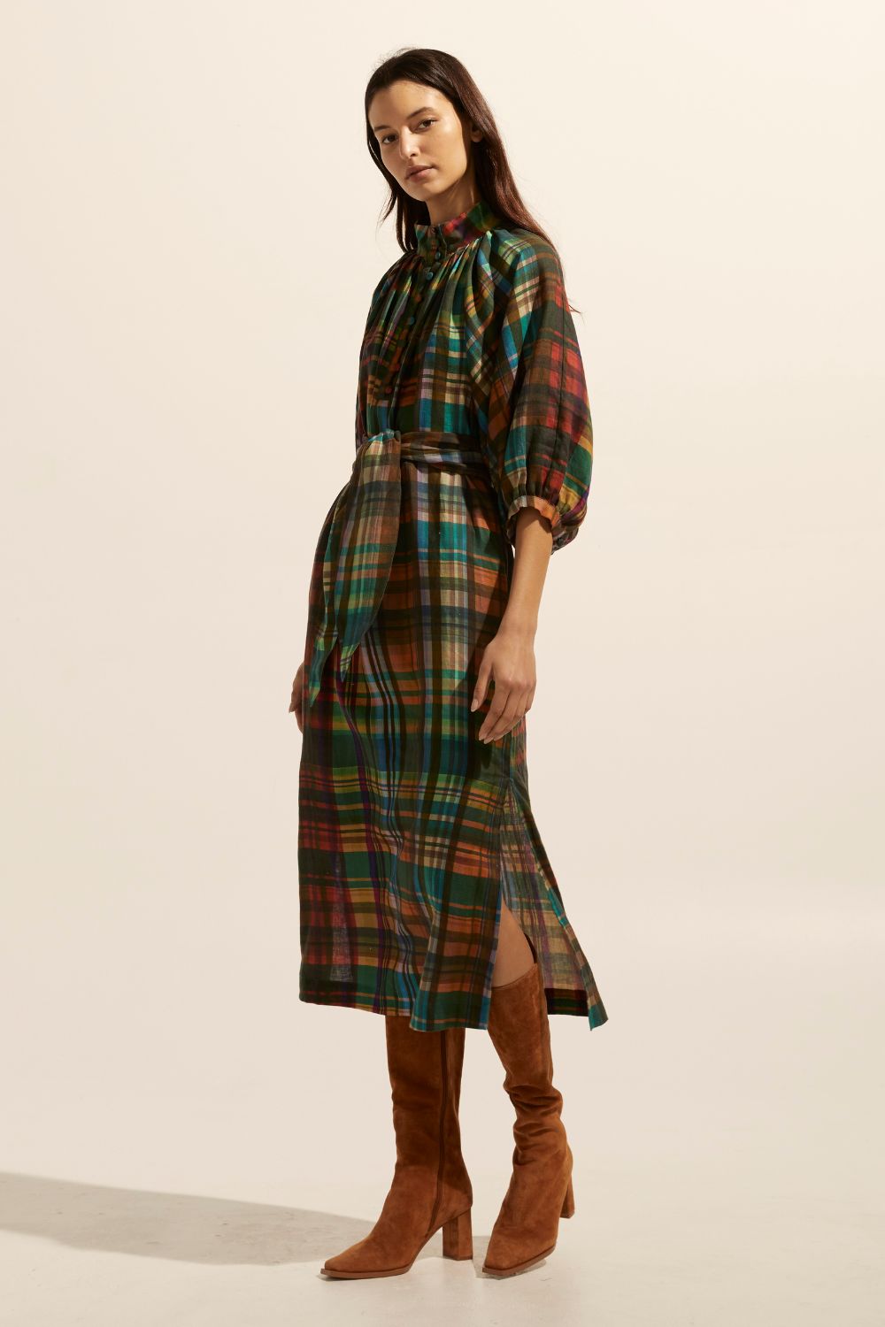 Capture Dress in Kaleidoscope Check Capture Dress in Kaleidoscope Check