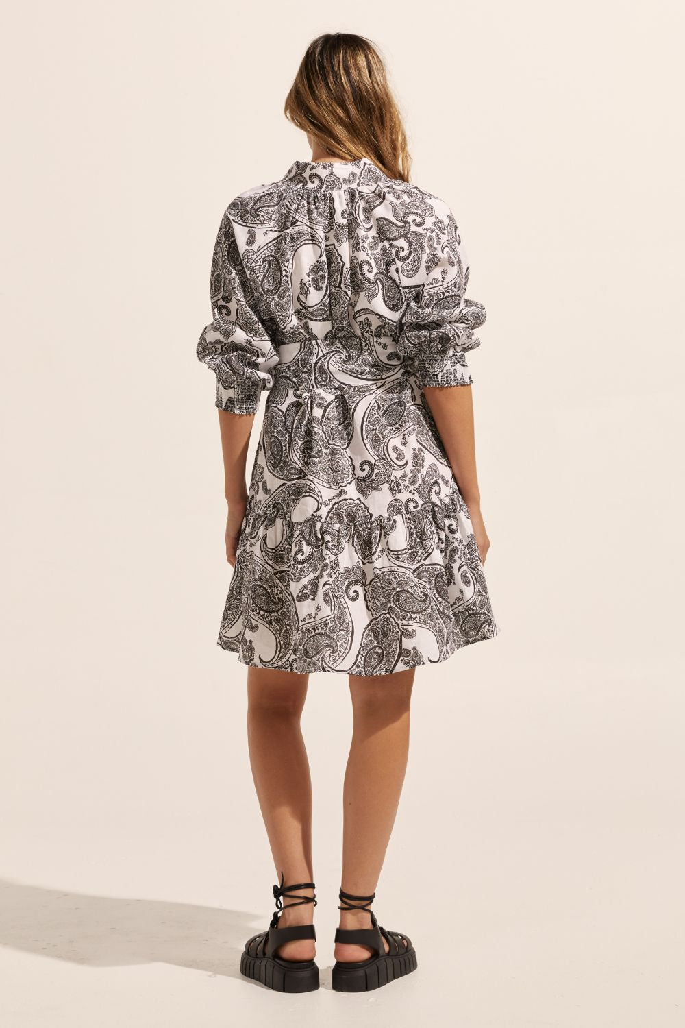 Cater Dress - Black Paisley