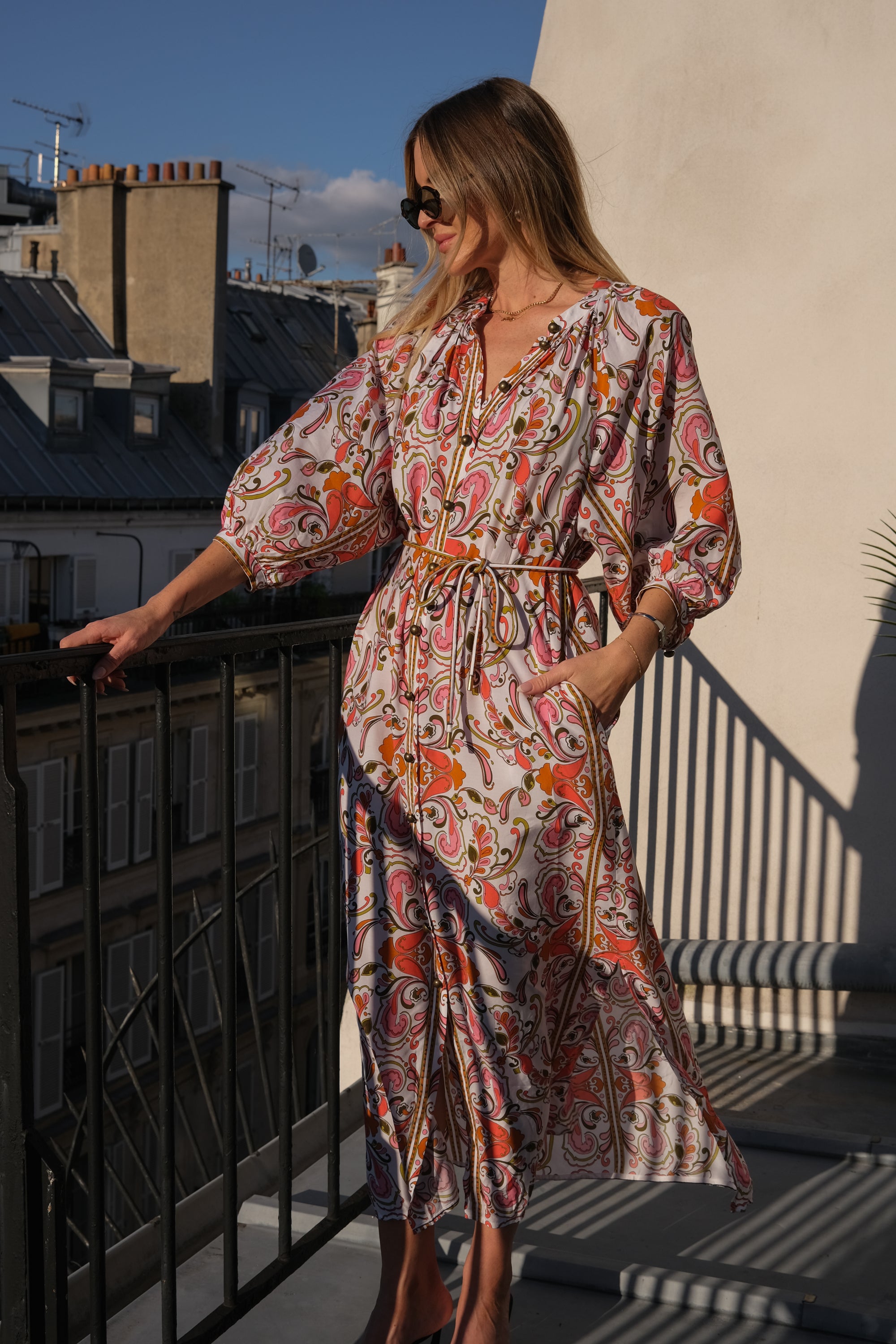 Bravura Maxi Dress - petal mirage|  zoe kratzmann| considered design