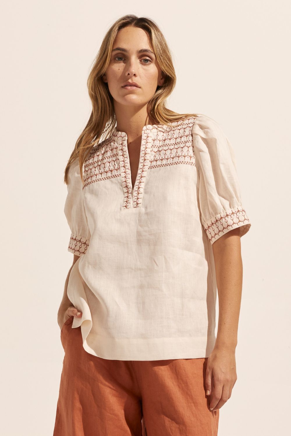 Dialect Top - Ivory
