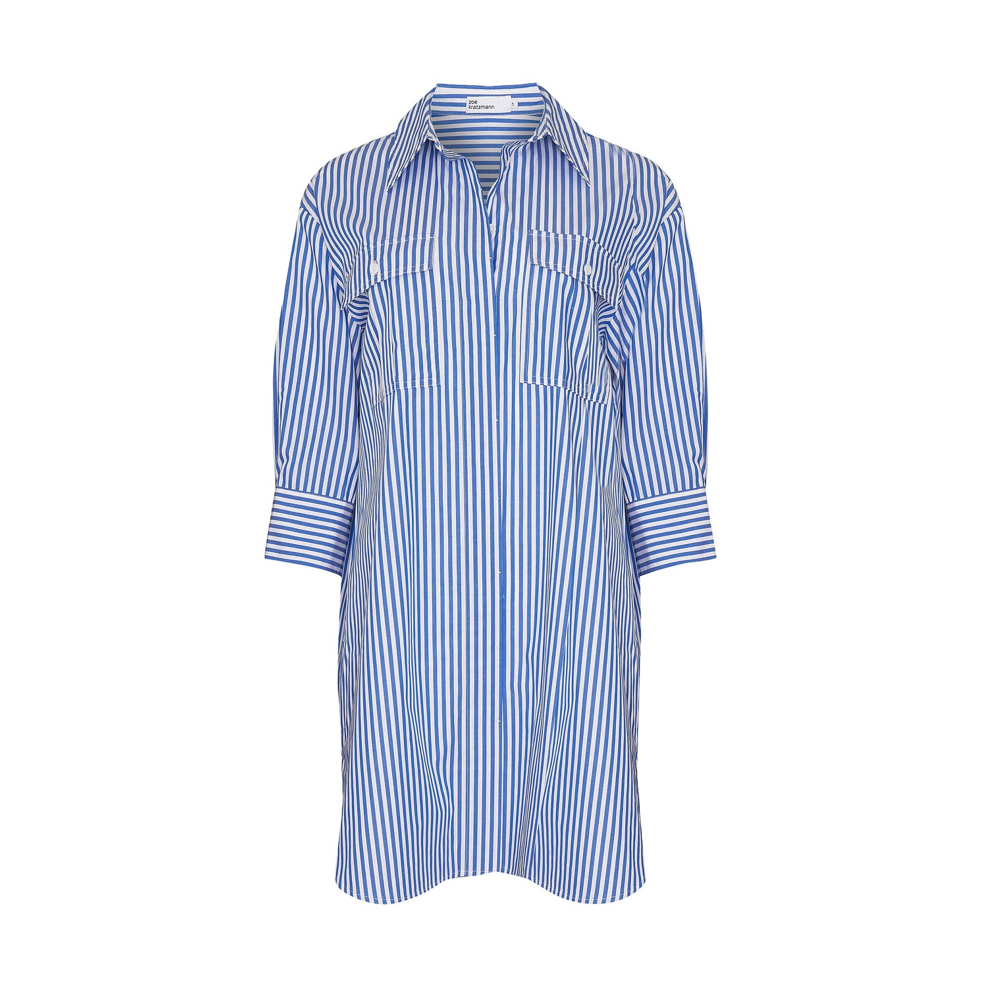 Driver Dress - cobalt stripe