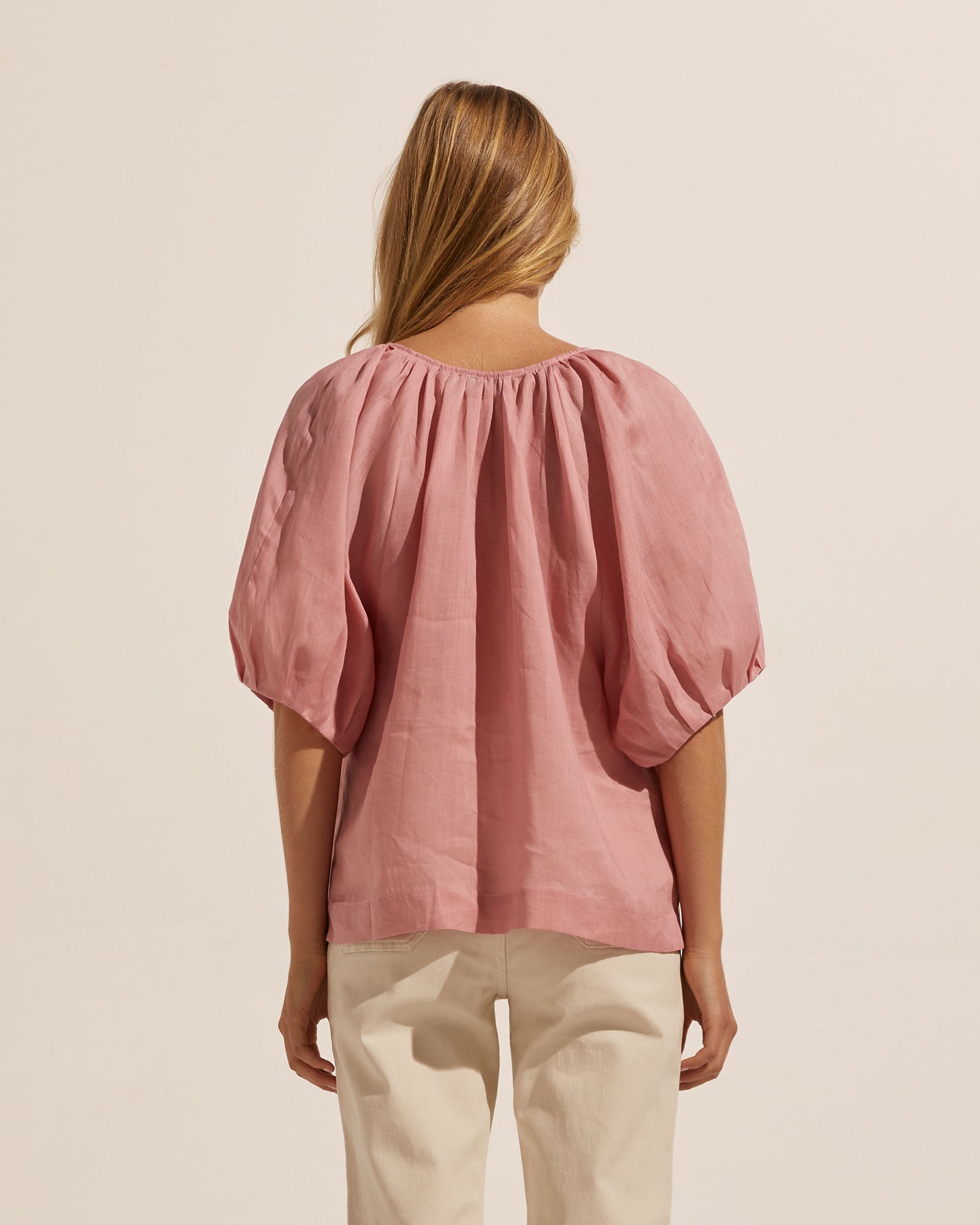 element top - rose