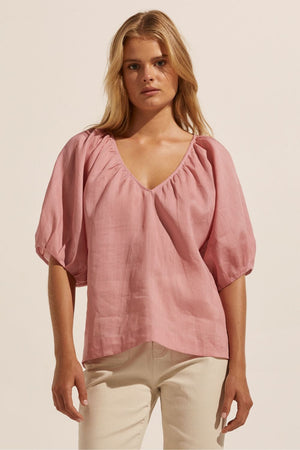 element top - rose