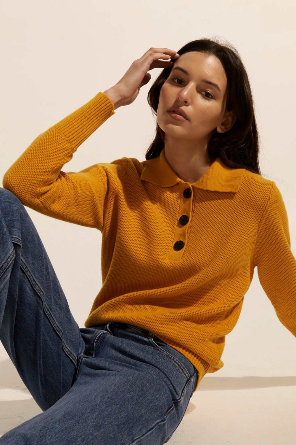 Engulf knit - Ochre