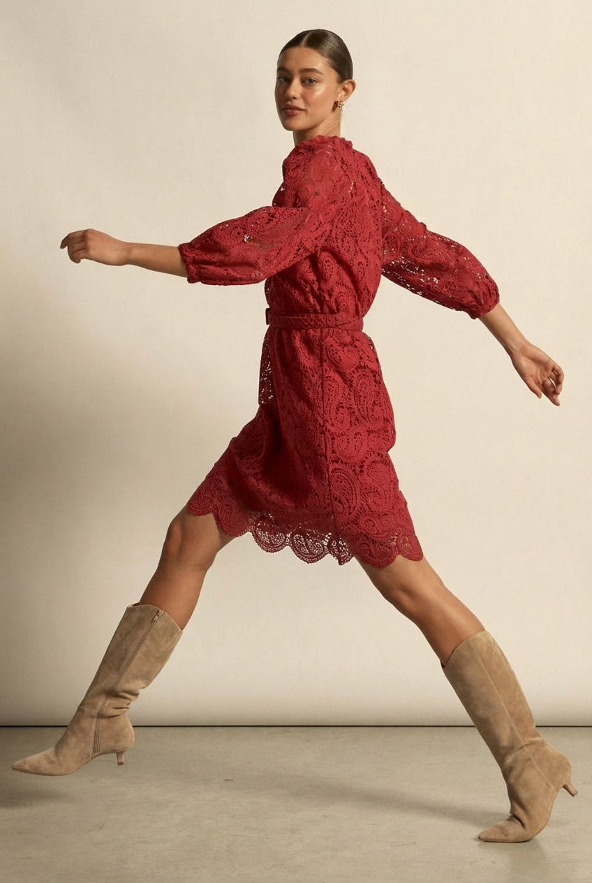 Wisp dress - RASPBERRY