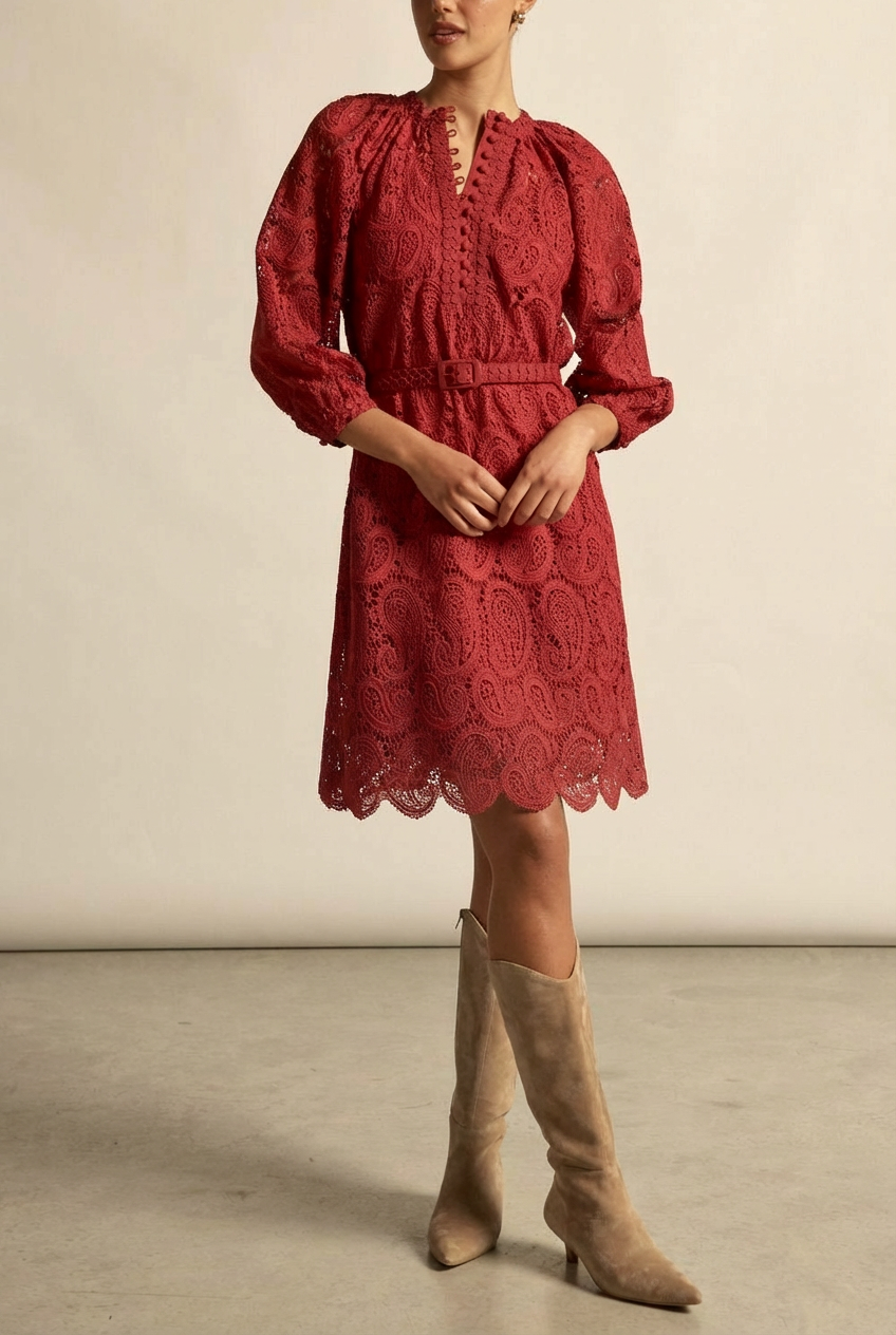 Wisp dress - RASPBERRY