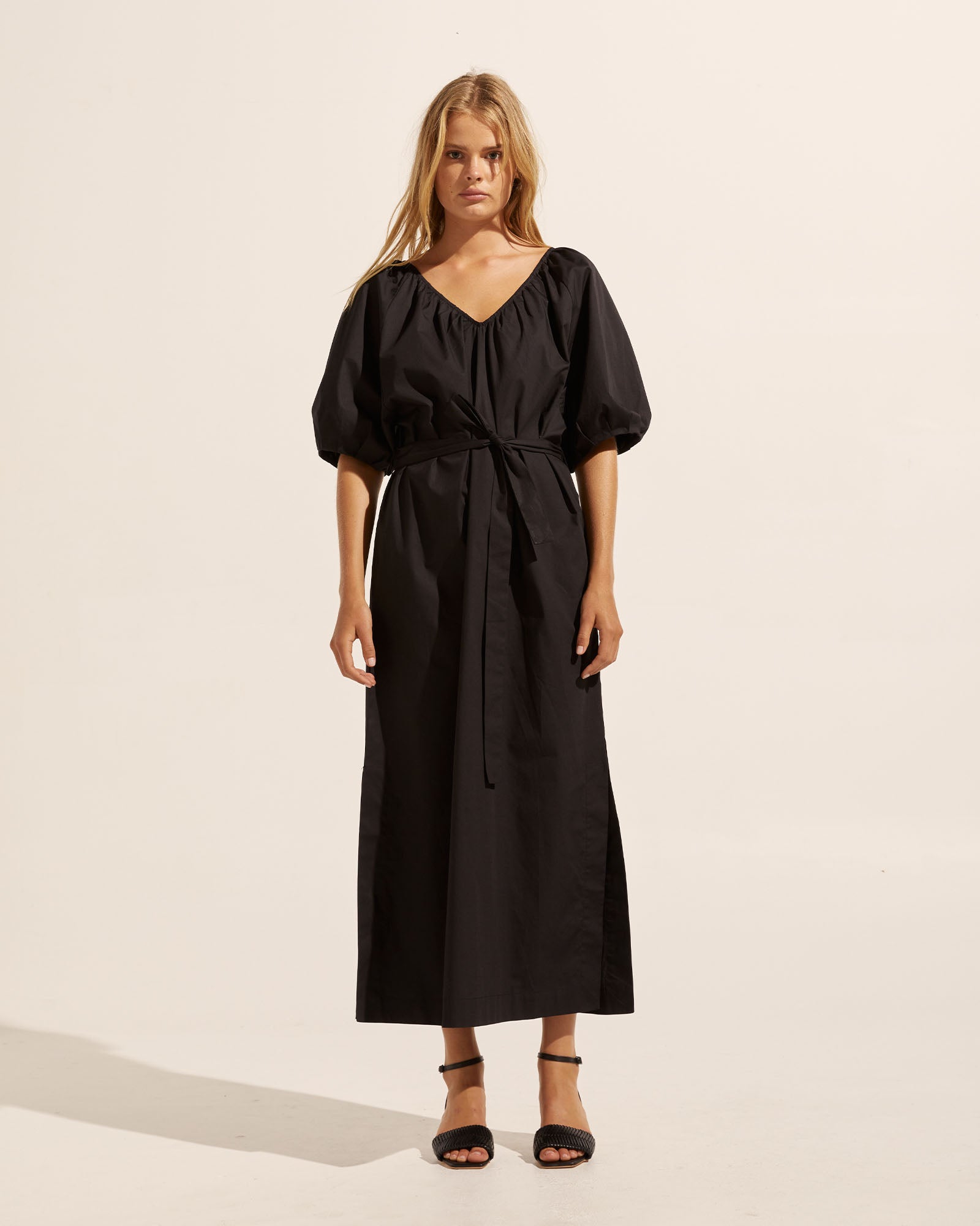 flow dress - black