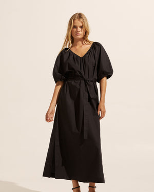 flow dress - black