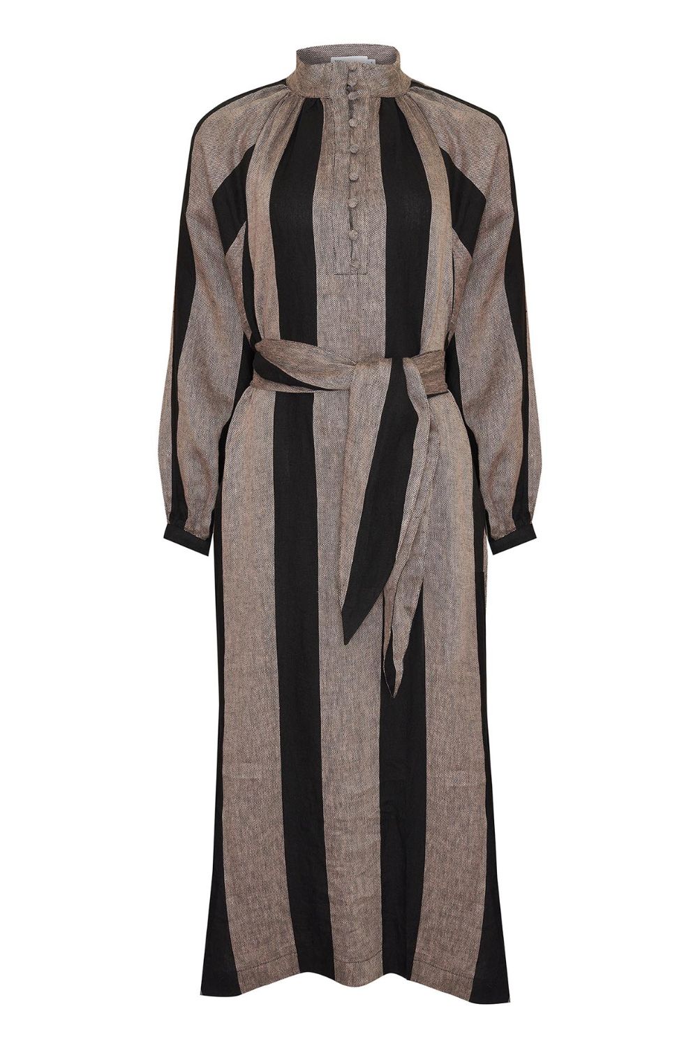 Import dress - Black/stone stripe